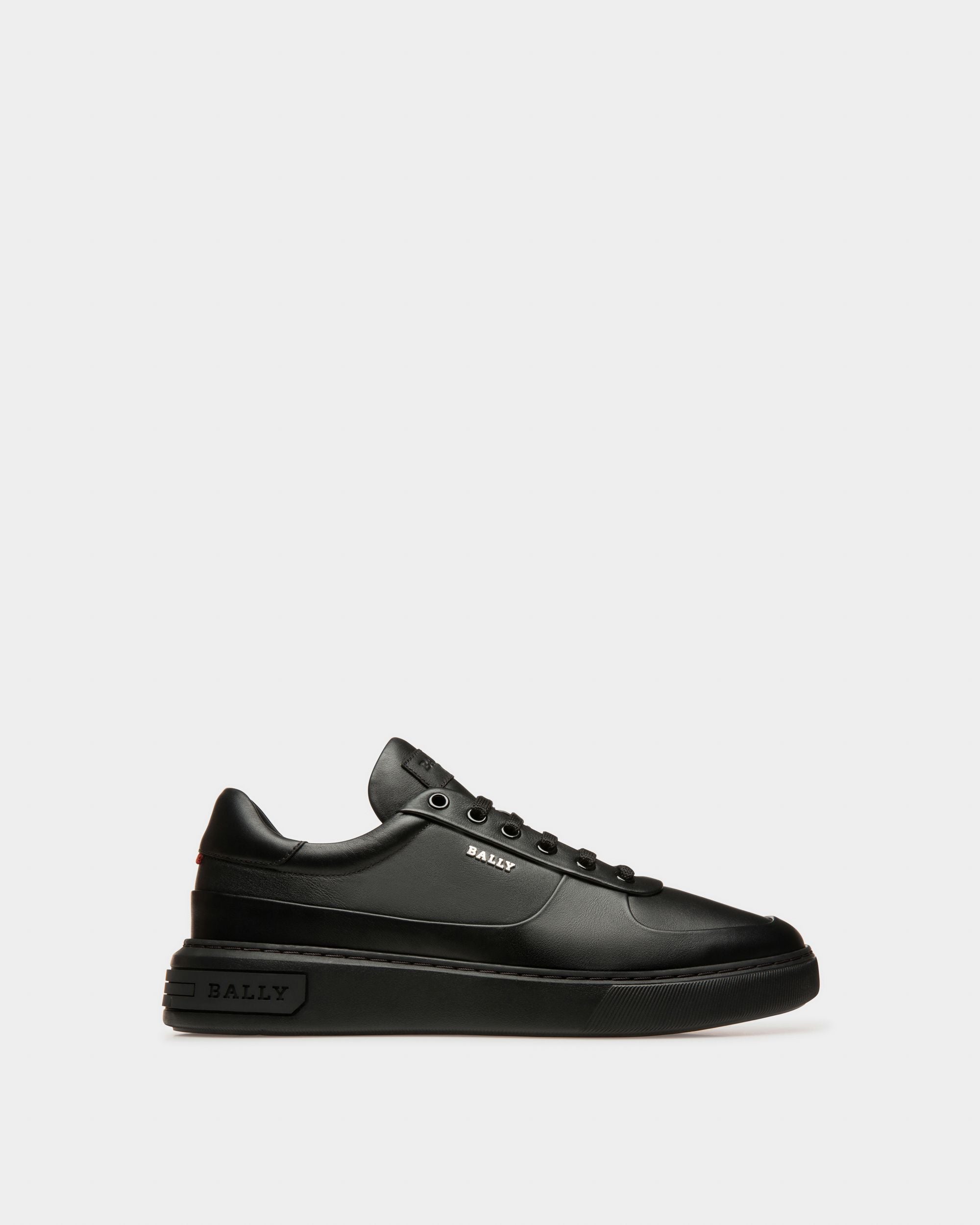 Manny Leather Sneakers In Black - Men's - Bally - 01