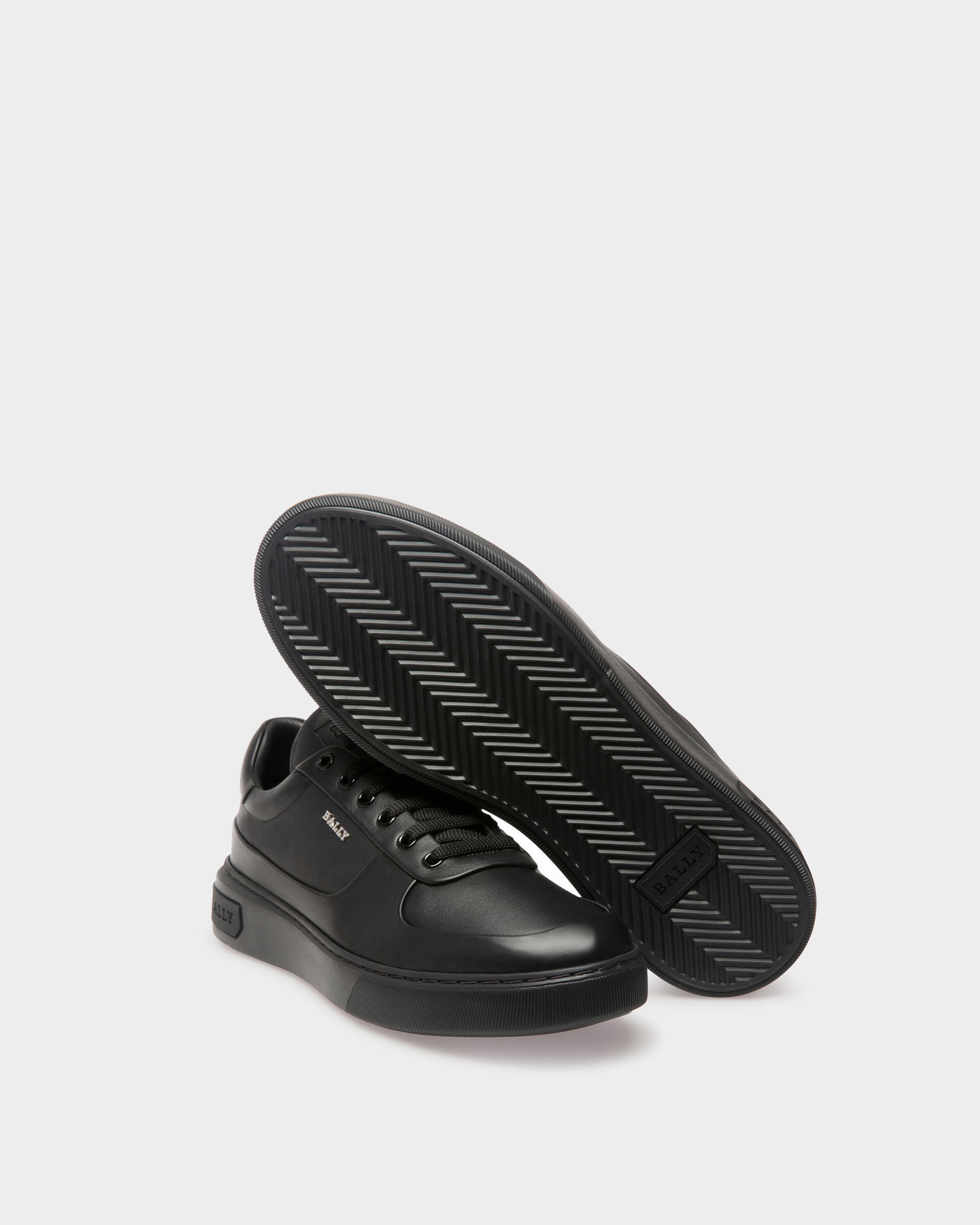 Manny Leather Sneakers In Black - Men's - Bally - 05