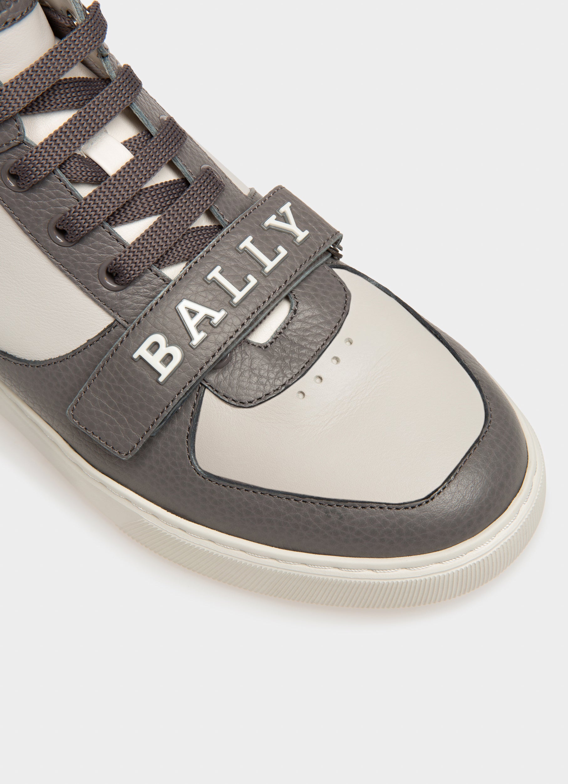 Merryk Leather Sneakers In Grey And White - Men's - Bally - 06