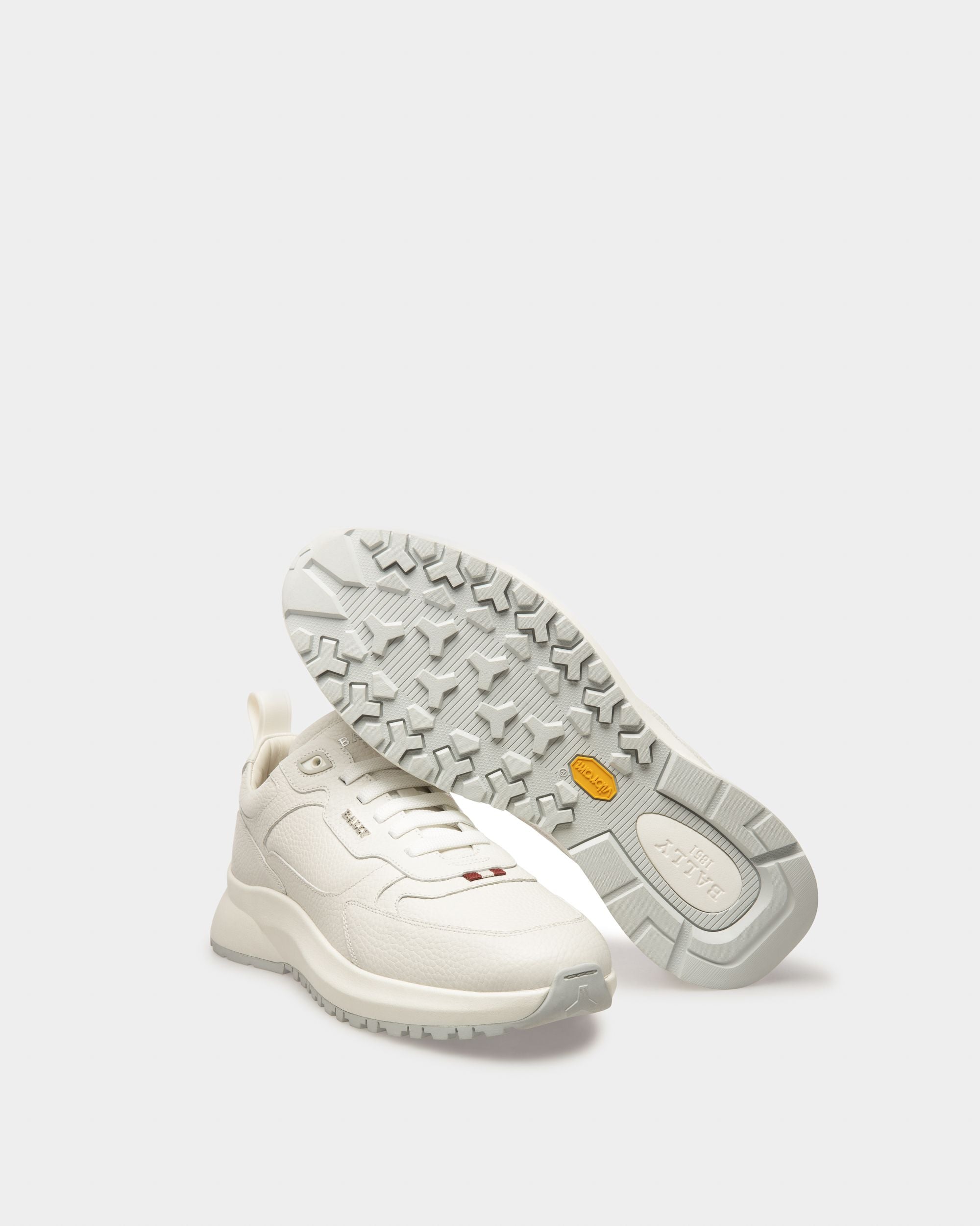 Dave Leather Sneakers In White - Men's - Bally - 05