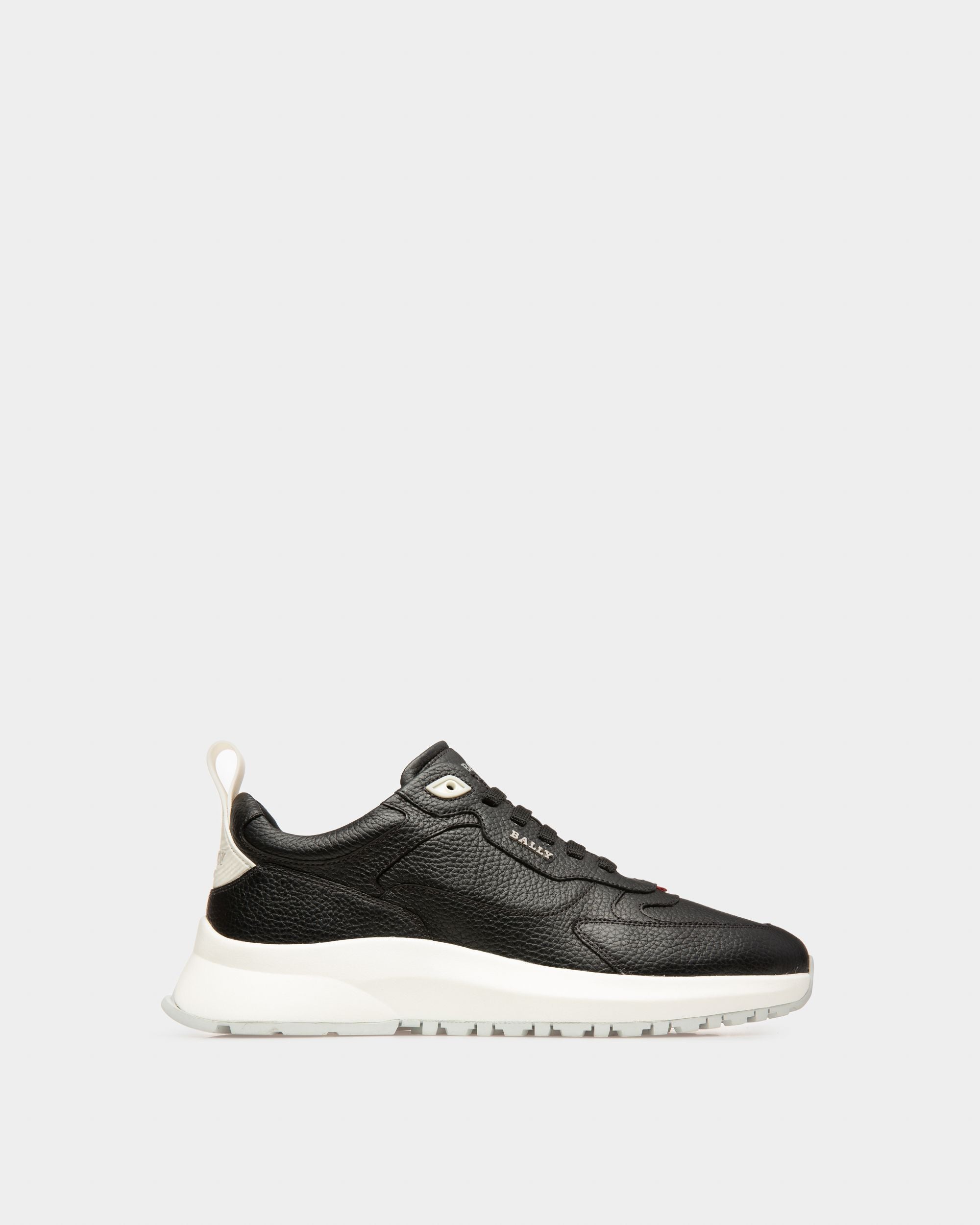 Dave Leather Sneakers In Black - Men's - Bally - 01