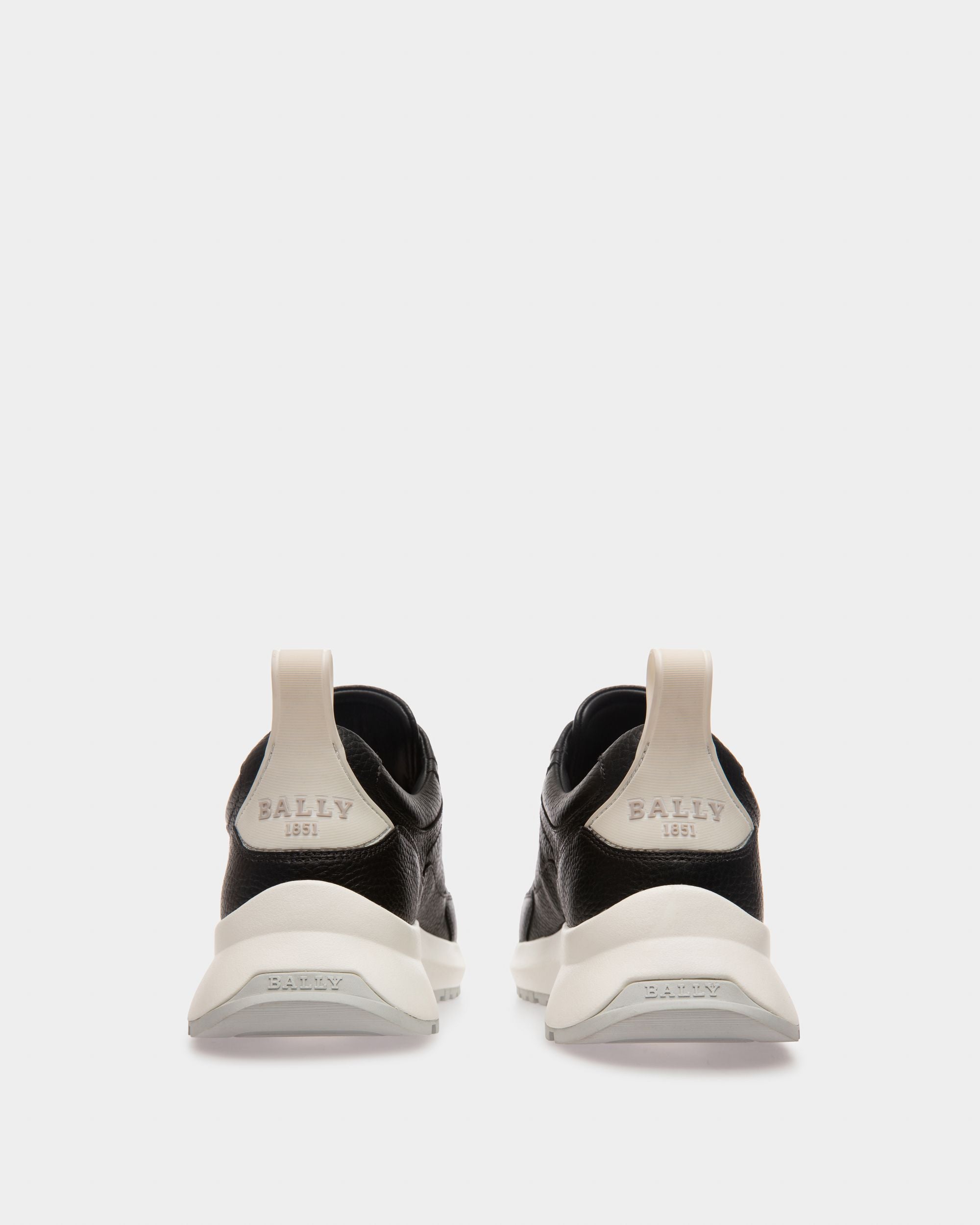 Dave Leather Sneakers In Black - Men's - Bally - 04