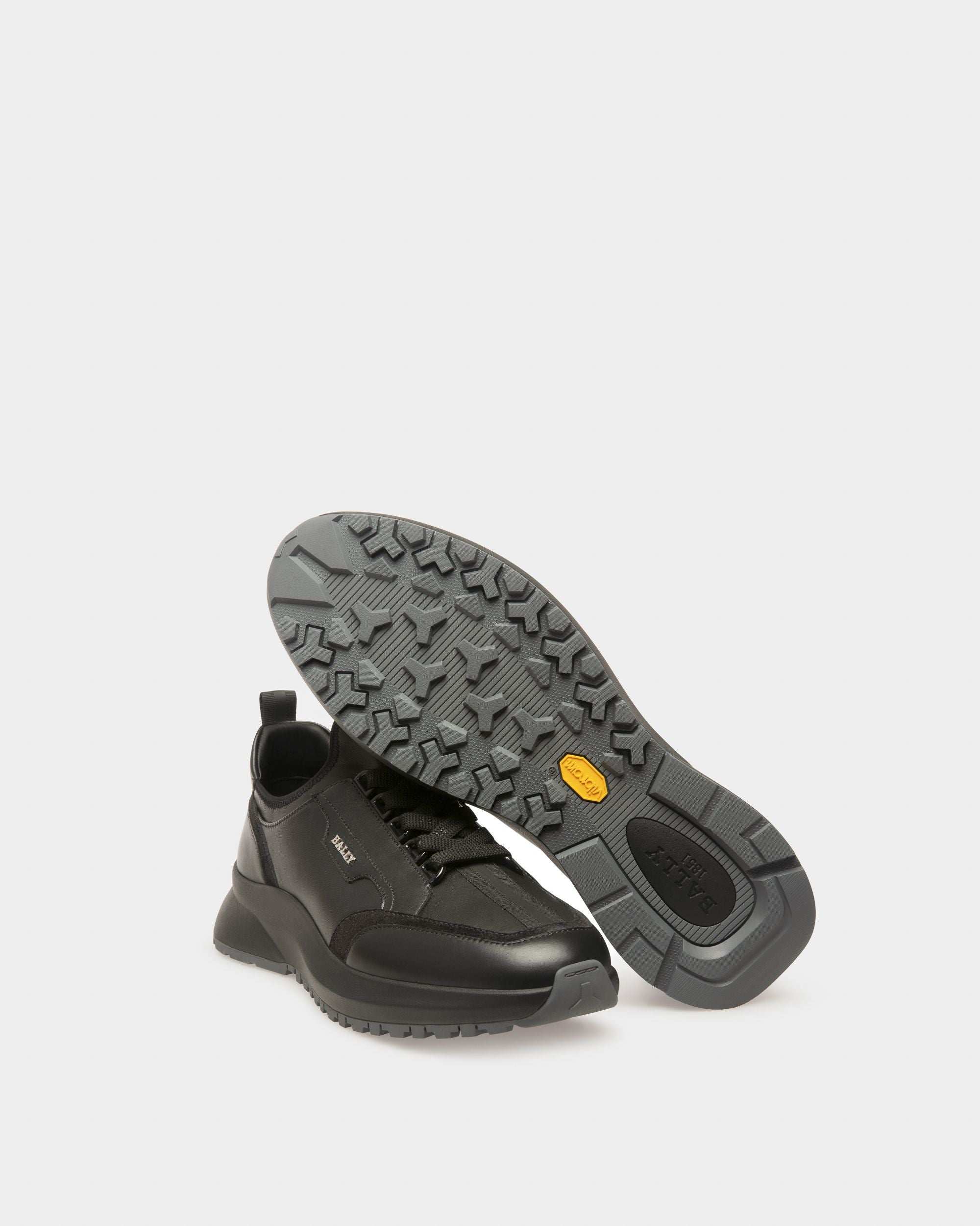 Deven Leather Sneakers In Black - Men's - Bally - 05
