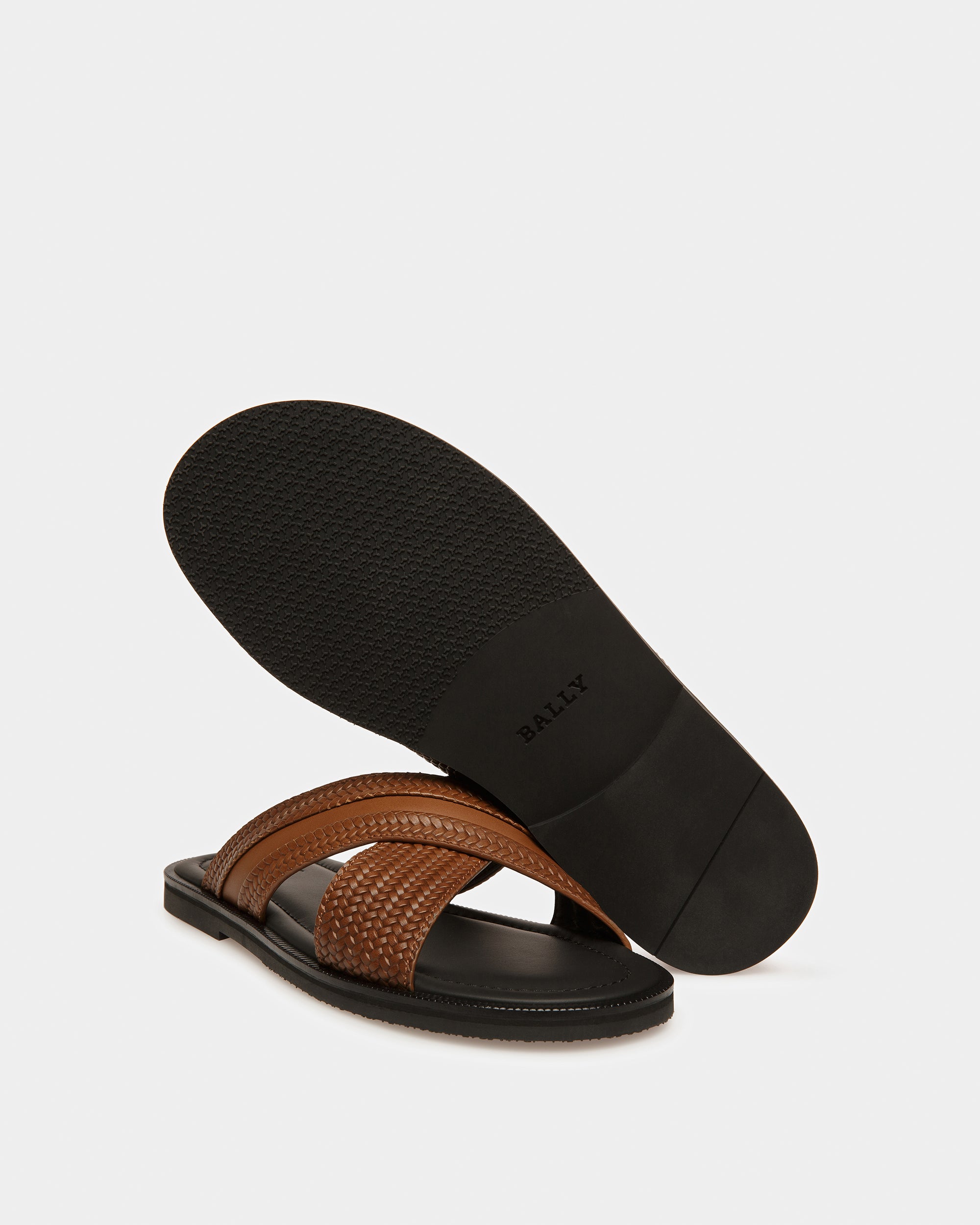 Jabil Leather Sandals In Sage - Men's - Bally - 05