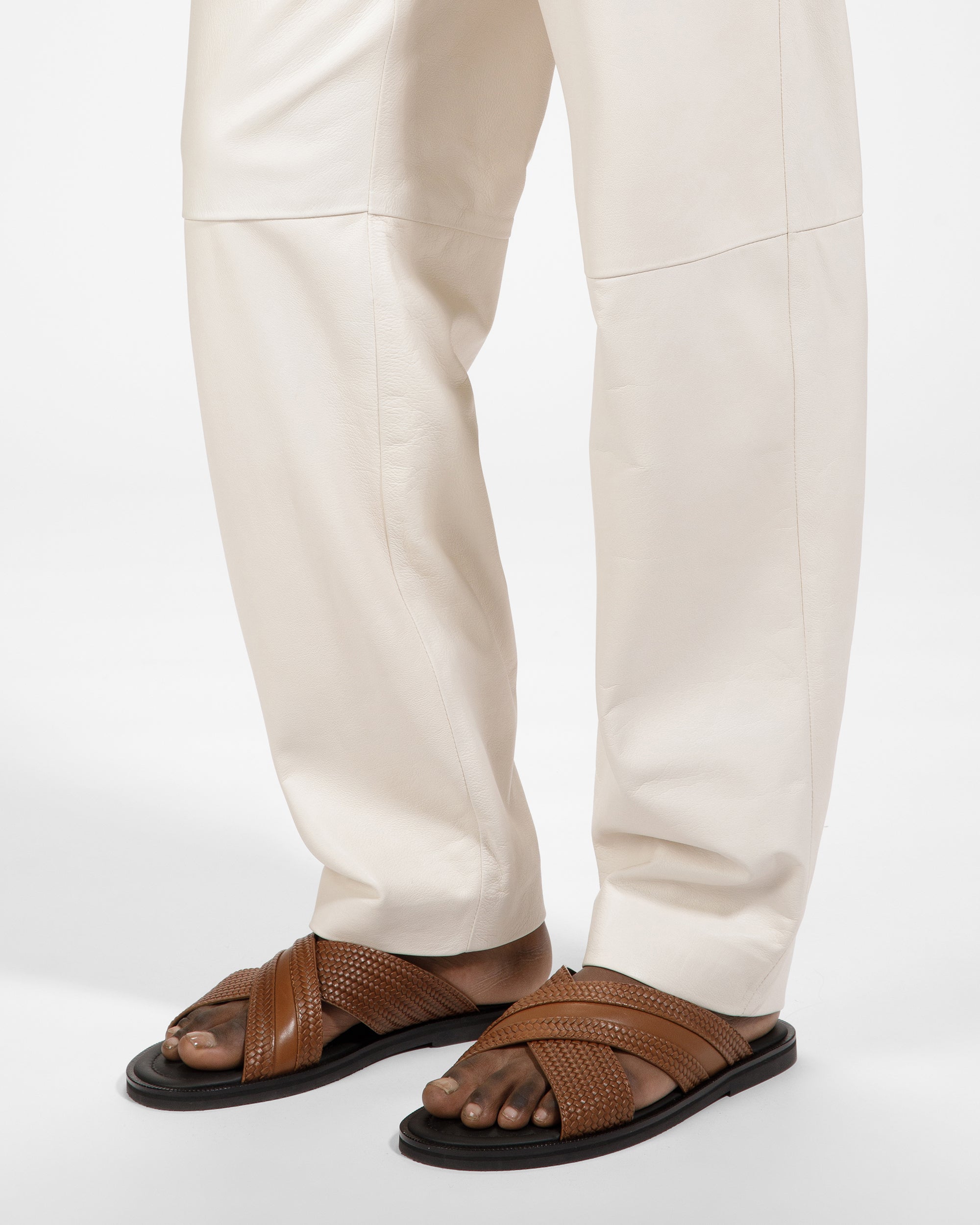 Jabil Leather Sandals In Sage - Men's - Bally - 07