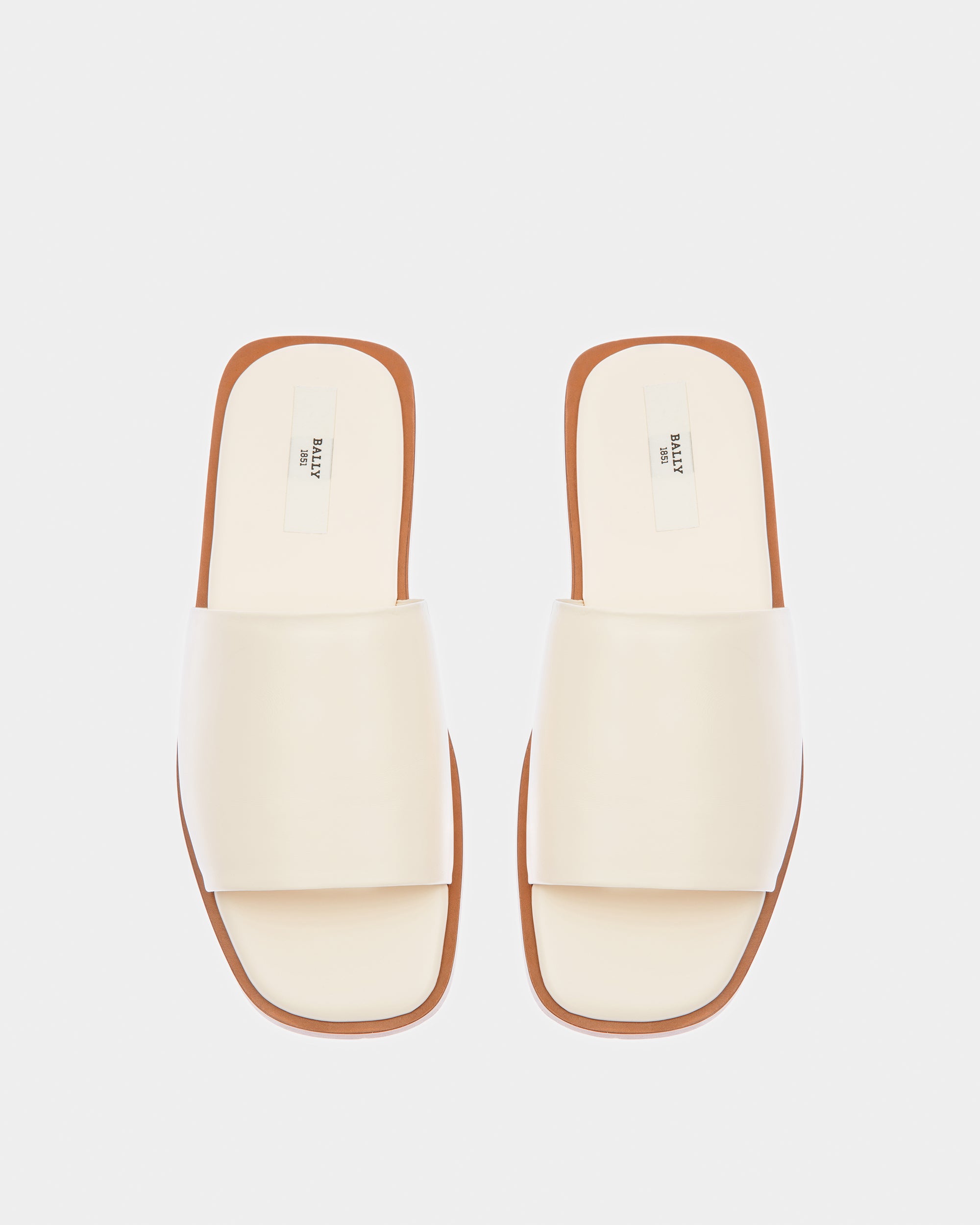 Sabian Leather Sandals In Bone - Men's - Bally - 02