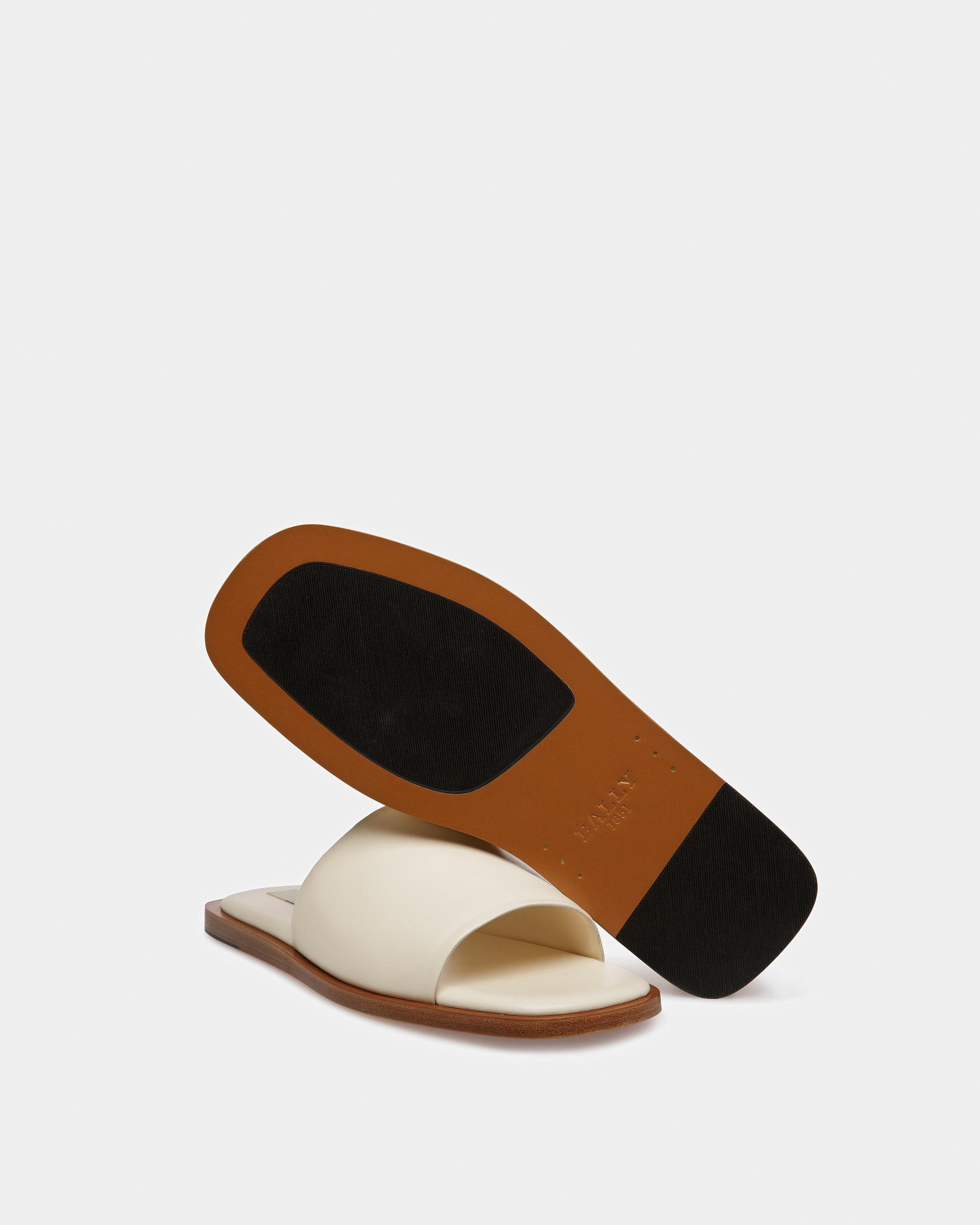 Sabian Leather Sandals In Bone - Men's - Bally - 05