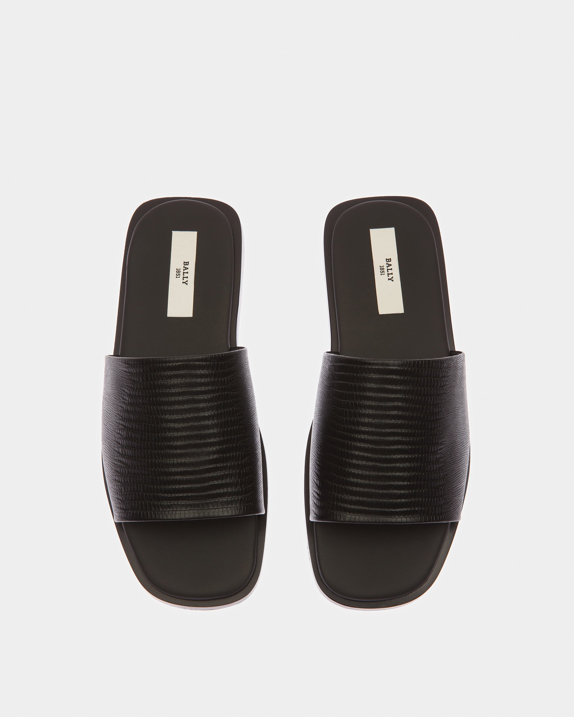 Sabian Leather Sandals In Black - Men's - Bally - 02