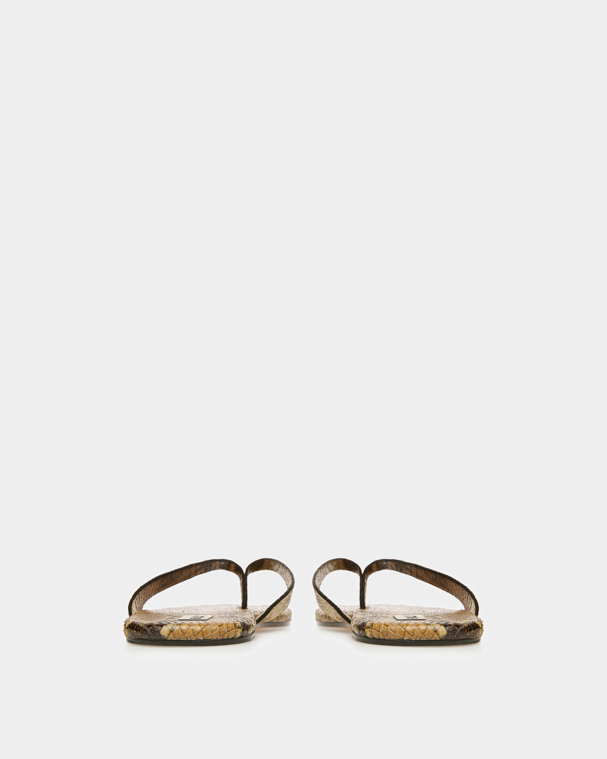 San Fernando Thong Sandals In Python Print - Men's - Bally - 04