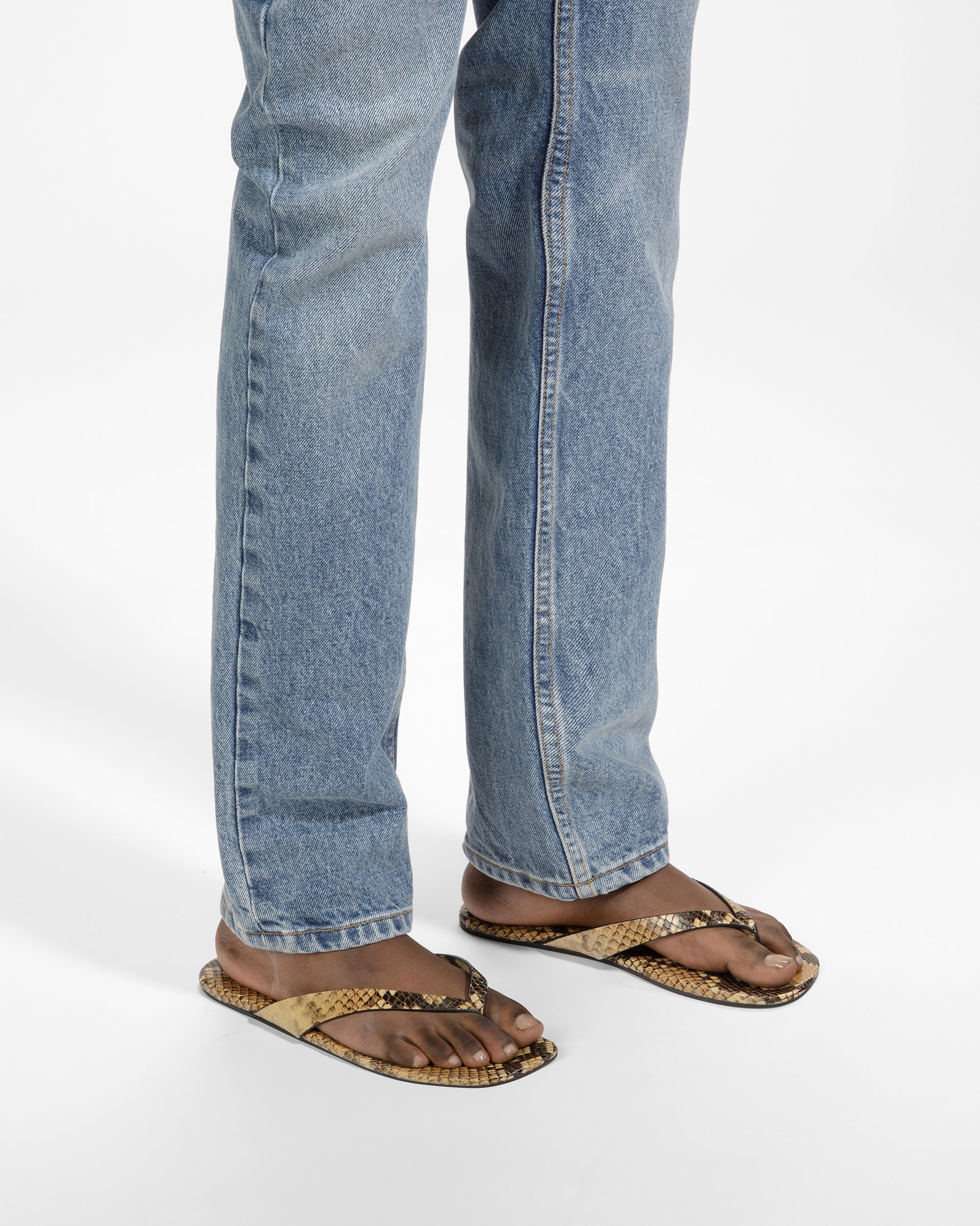 San Fernando Thong Sandals In Python Print - Men's - Bally - 06