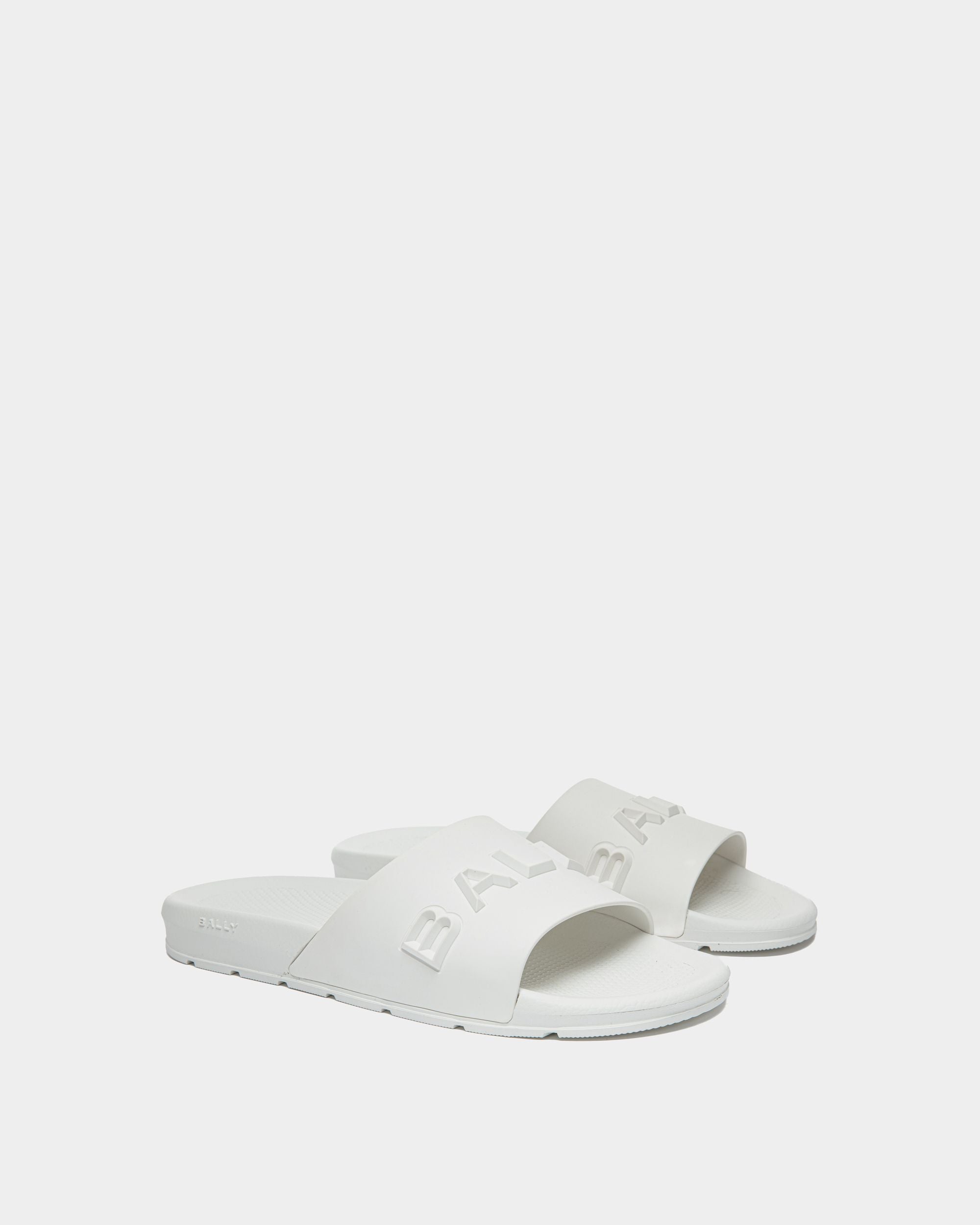 Seaside Sandal In White Rubber - Men's - Bally - 02