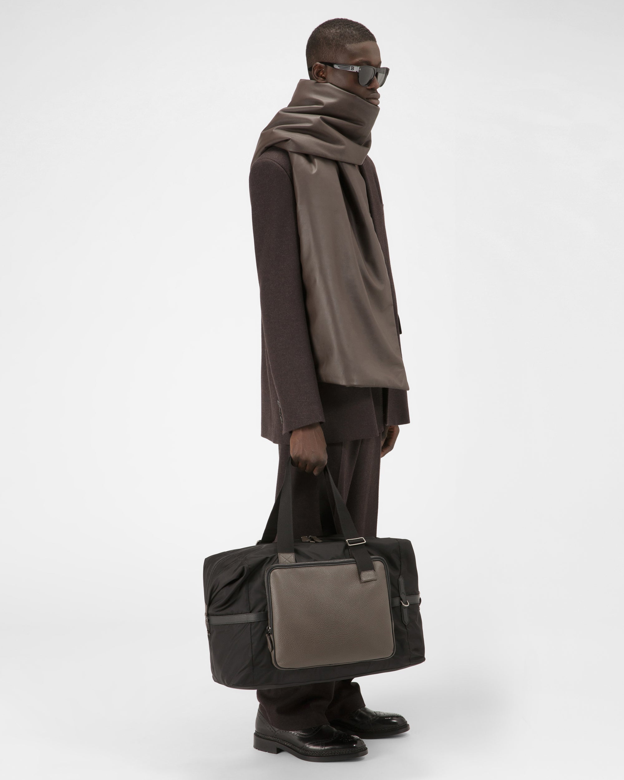 Wool Trousers In Ebony Brown - Men's - Bally - 05