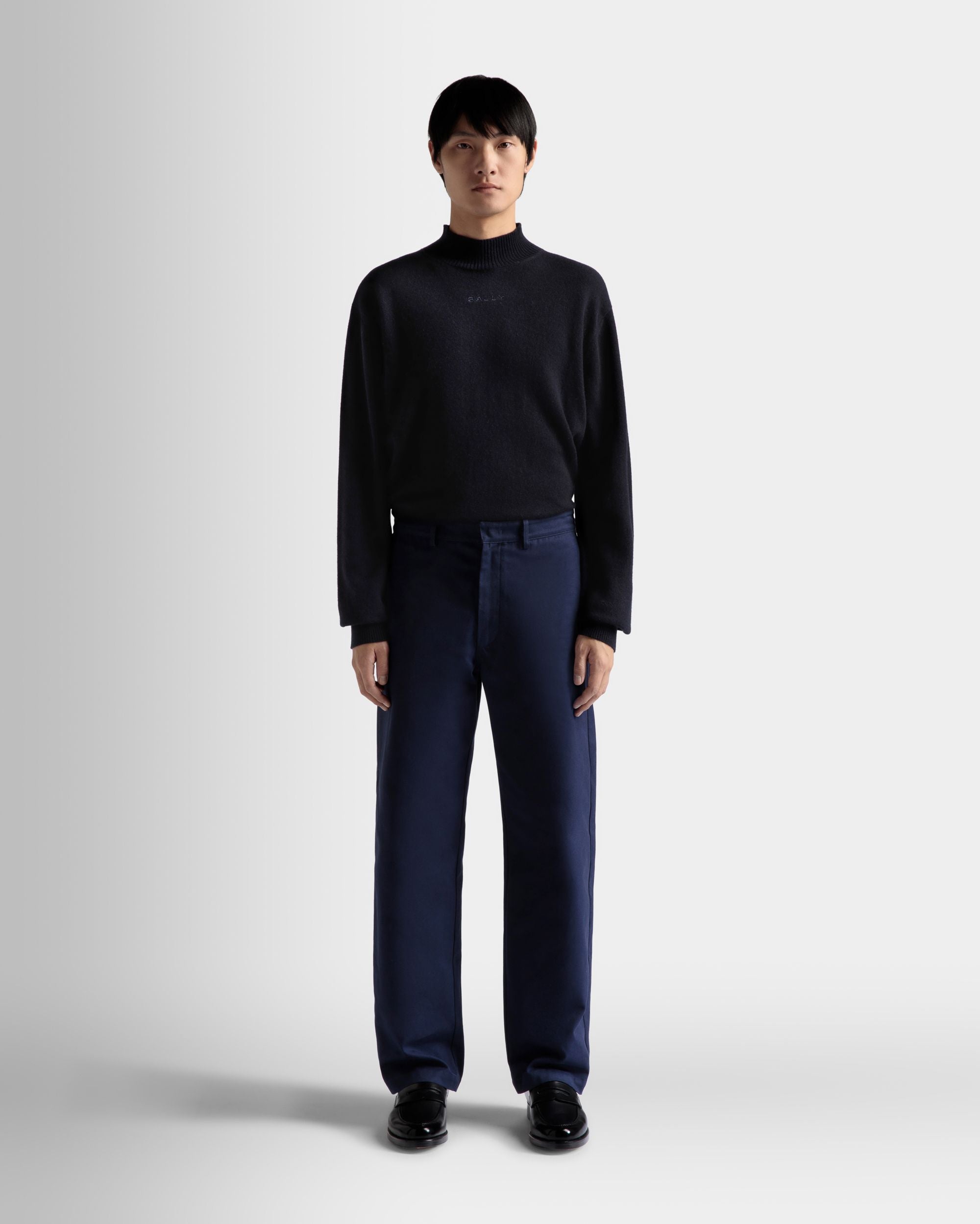 Pants in Dark Blue Cotton - Men's - Bally - 02