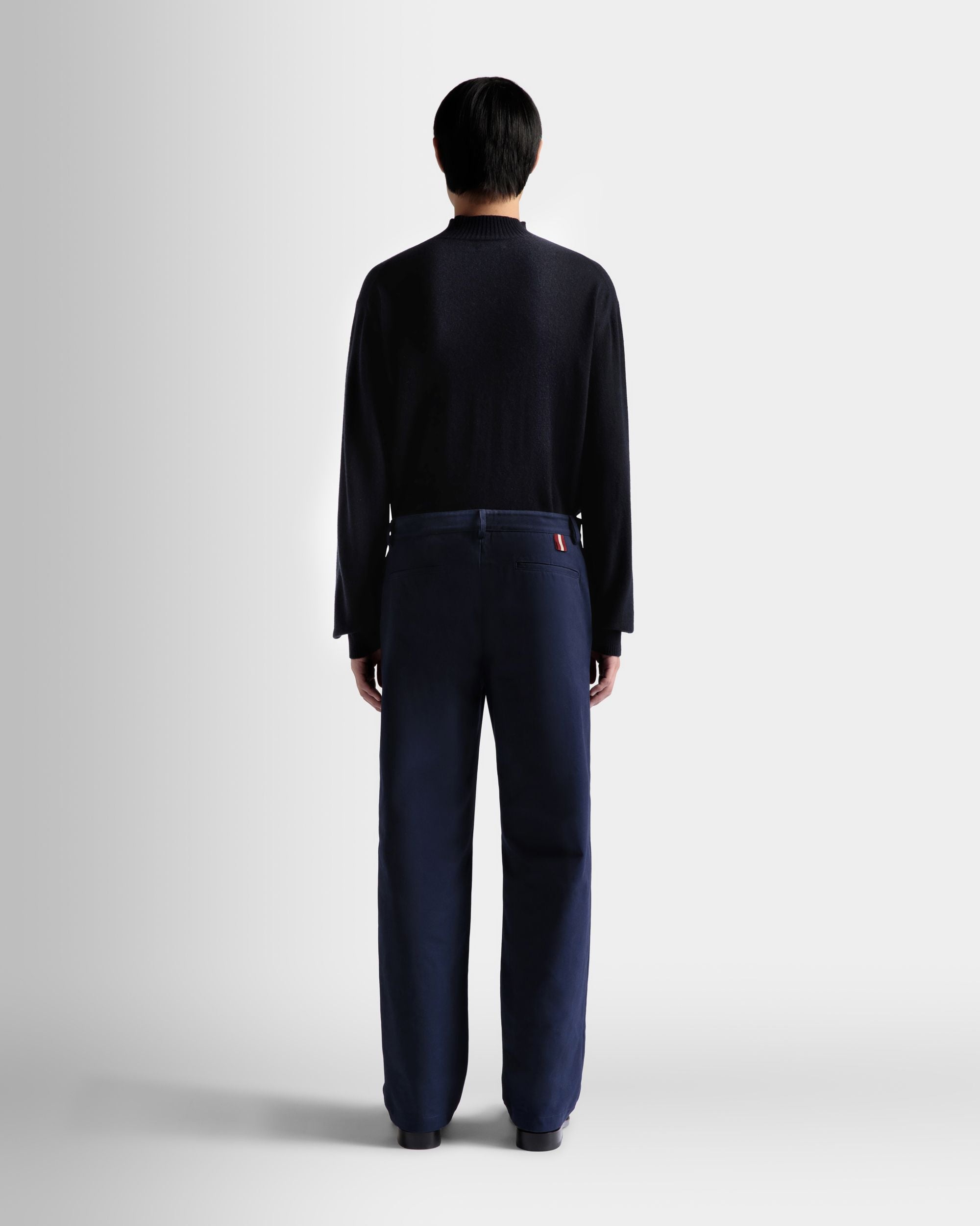 Pants in Dark Blue Cotton - Men's - Bally - 06