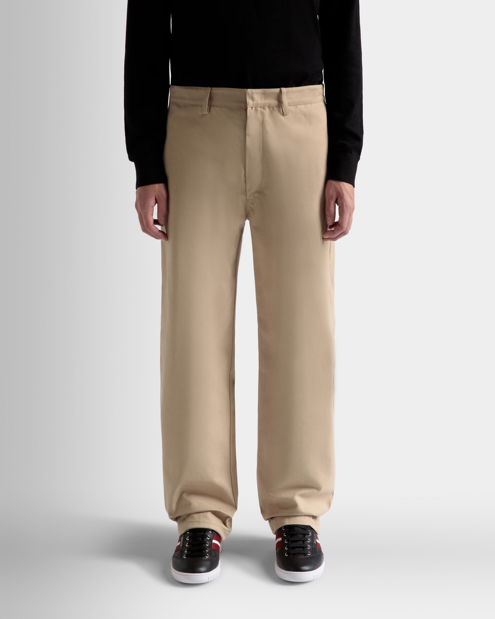 Pants in Camel Cotton - Men's - Bally - 03