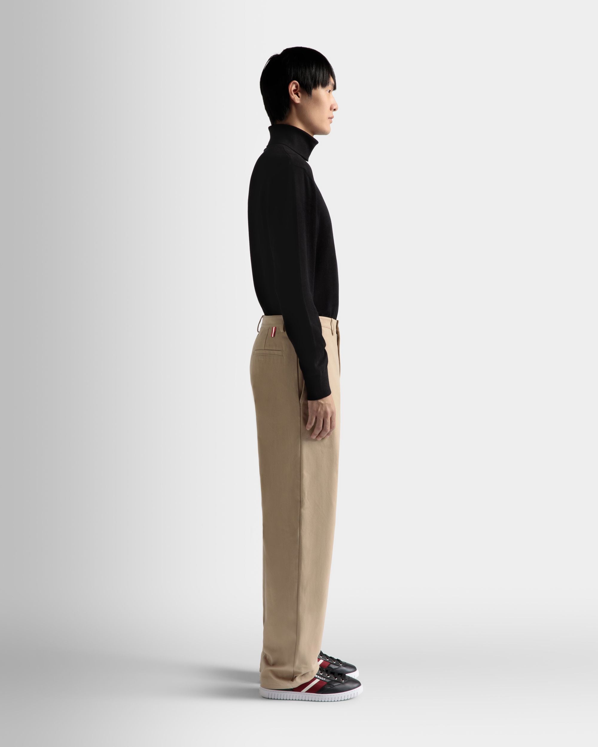 Pants in Camel Cotton - Men's - Bally - 05