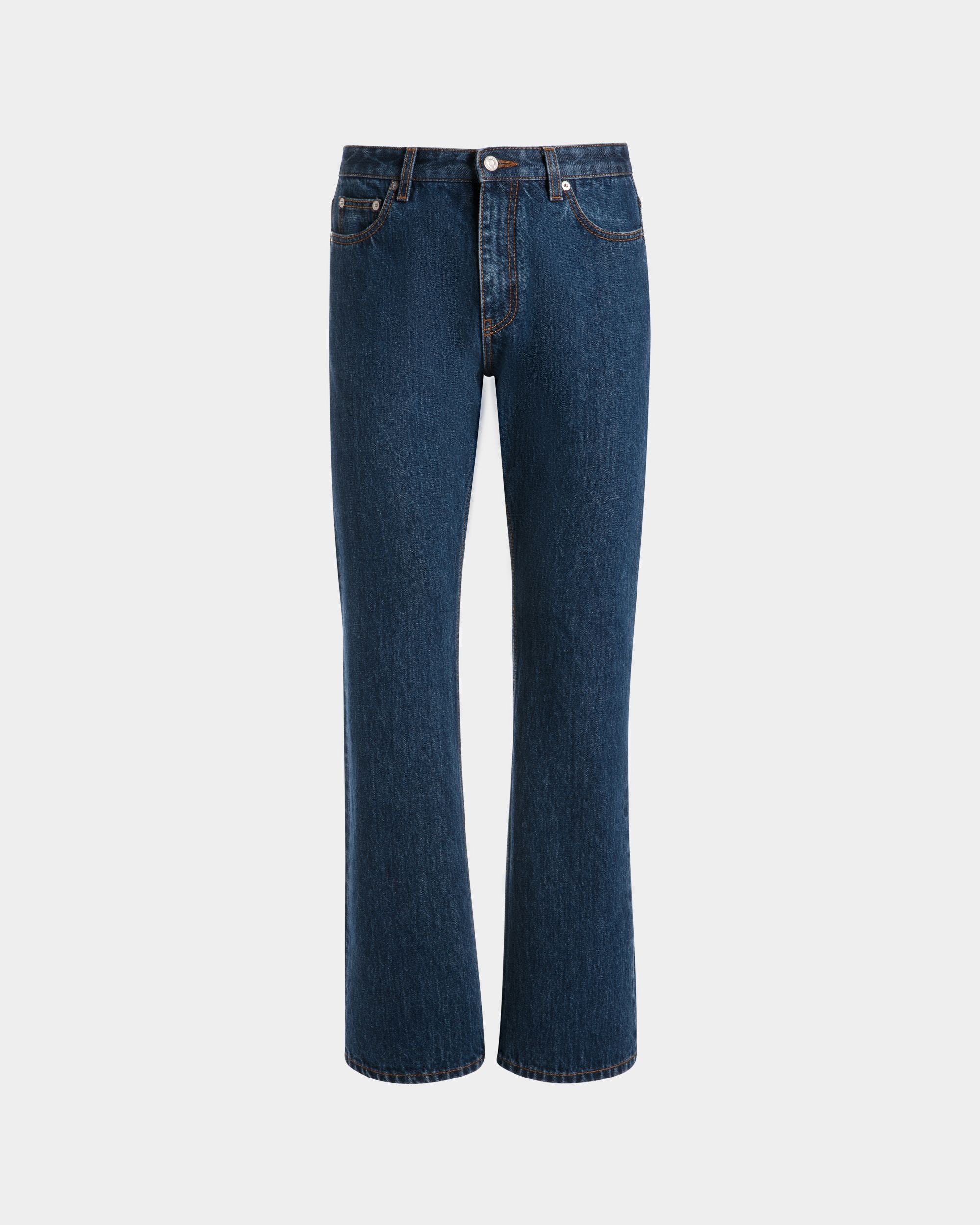 Denim Pants in Medium Blue Cotton - Men's - Bally - 01