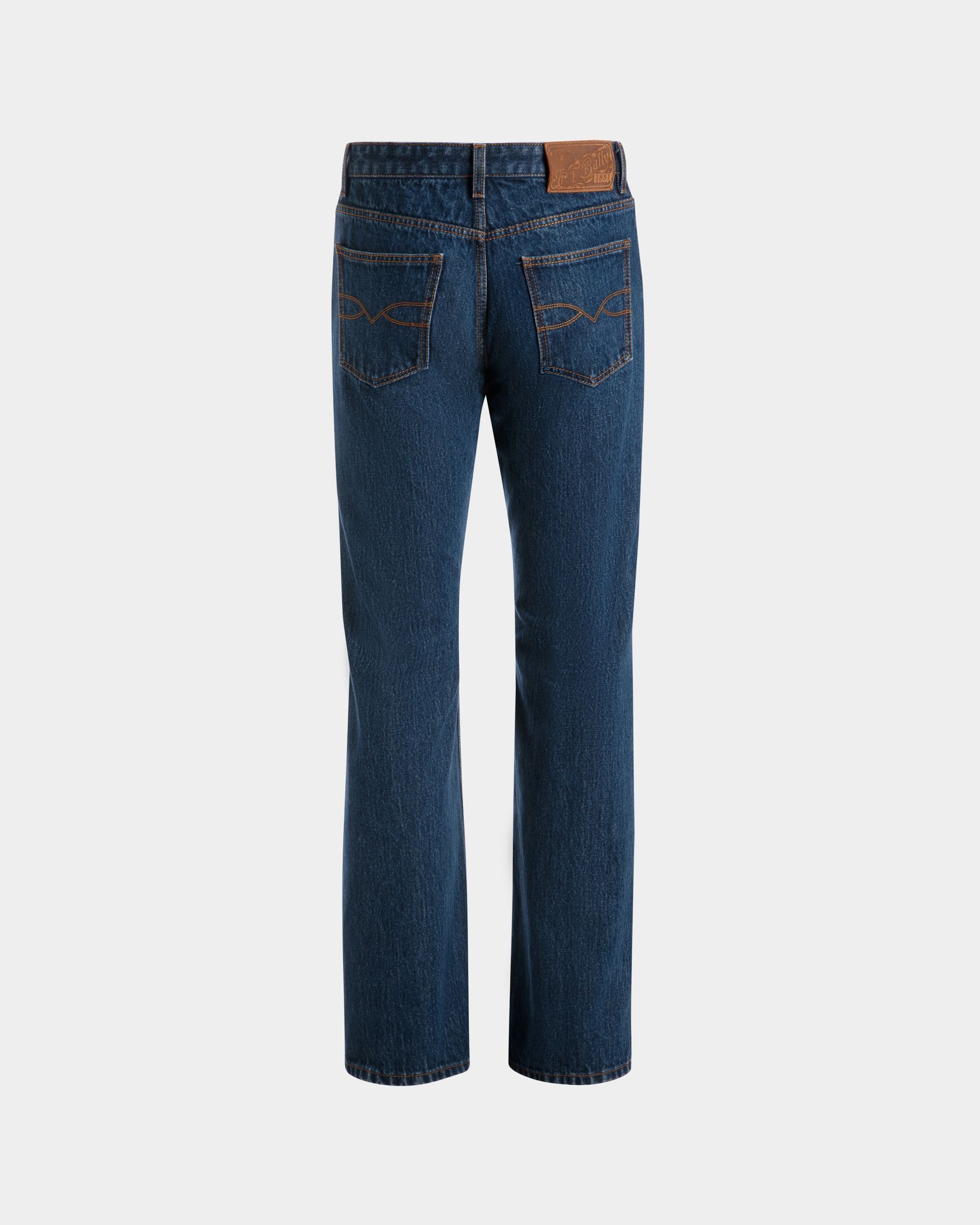 Denim Pants in Medium Blue Cotton - Men's - Bally - 07
