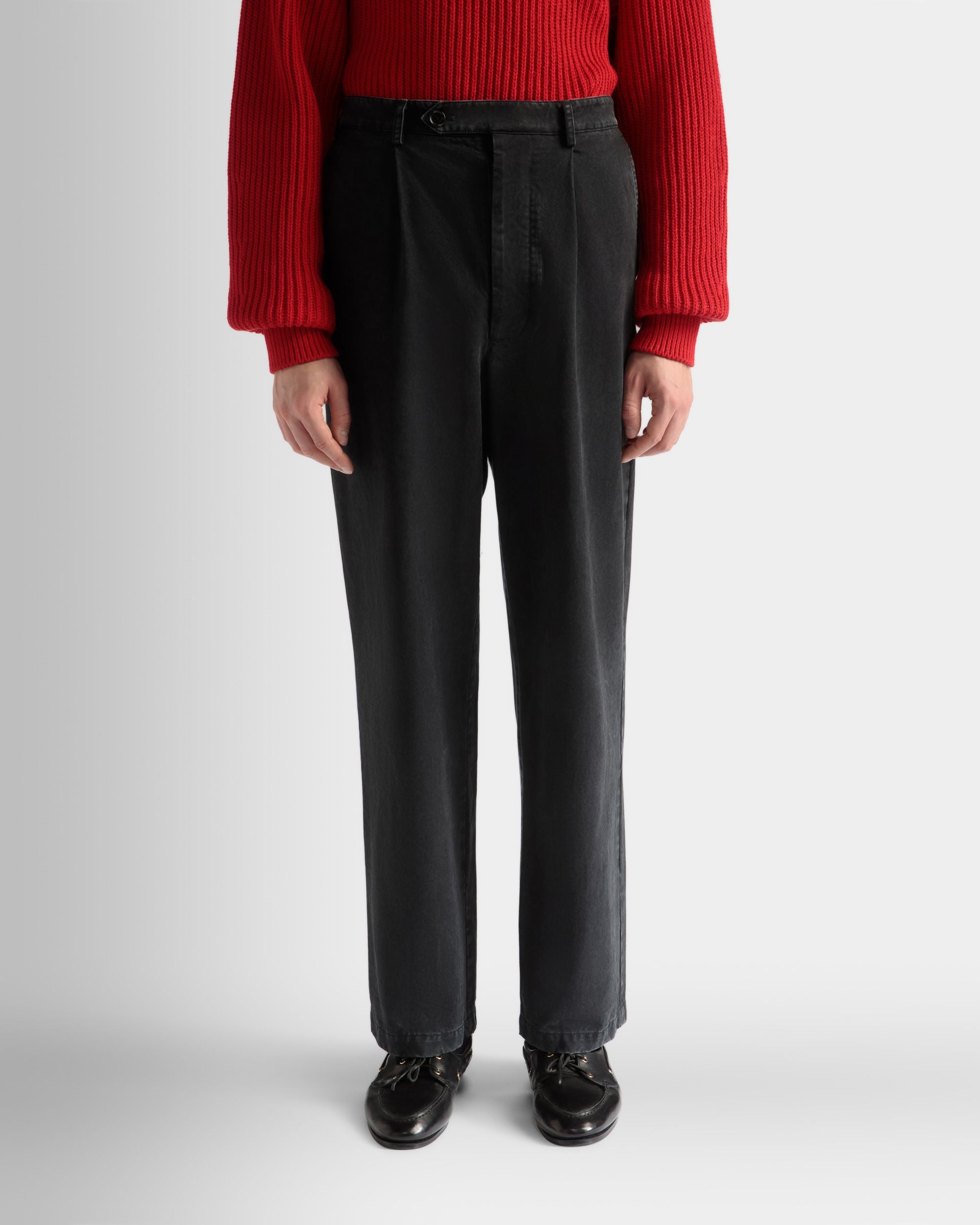 Pants in Black Cotton - Men's - Bally - 03