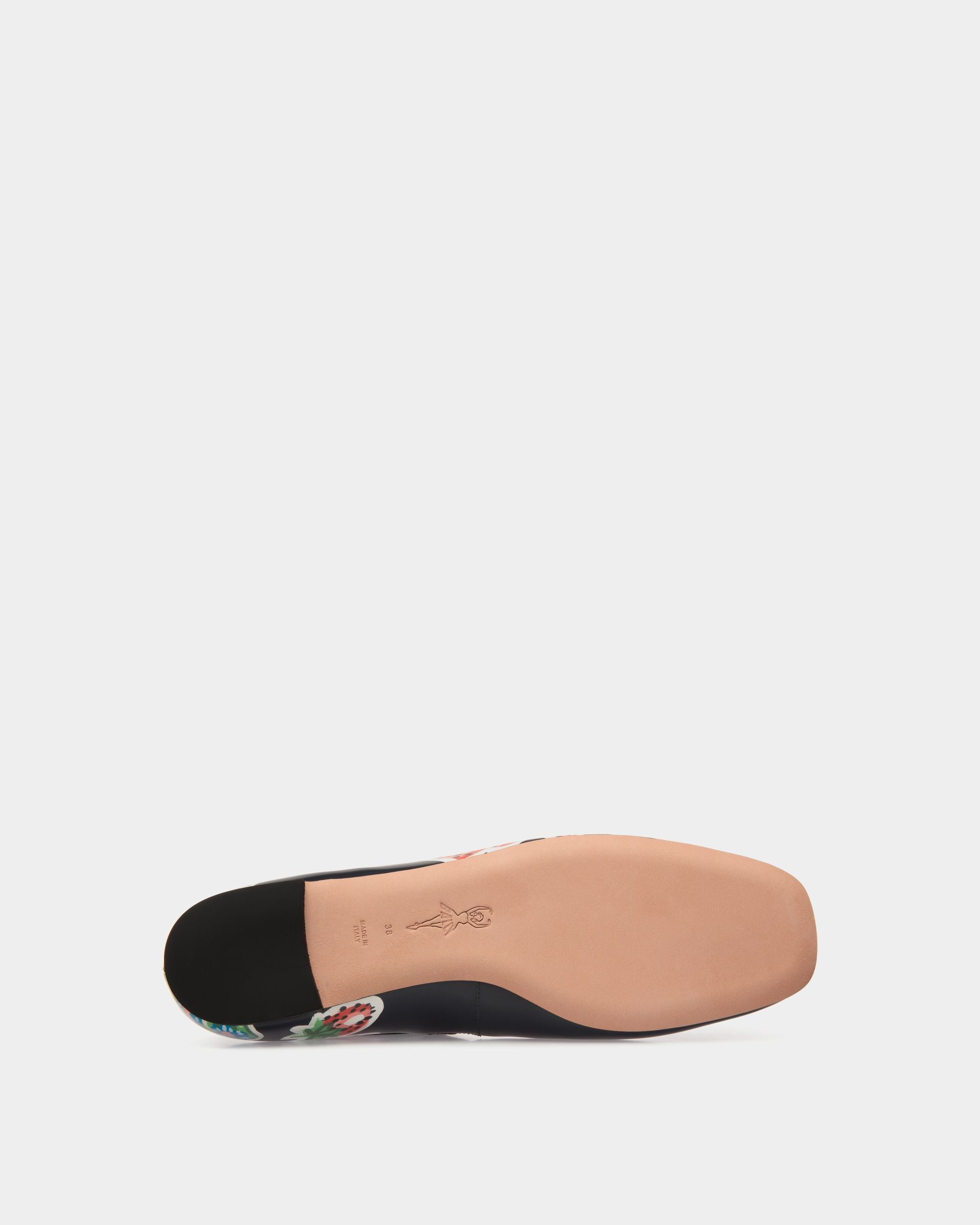 Ballyrina Flat in Strawberry Print Brushed Leather - Women's - Bally - 05