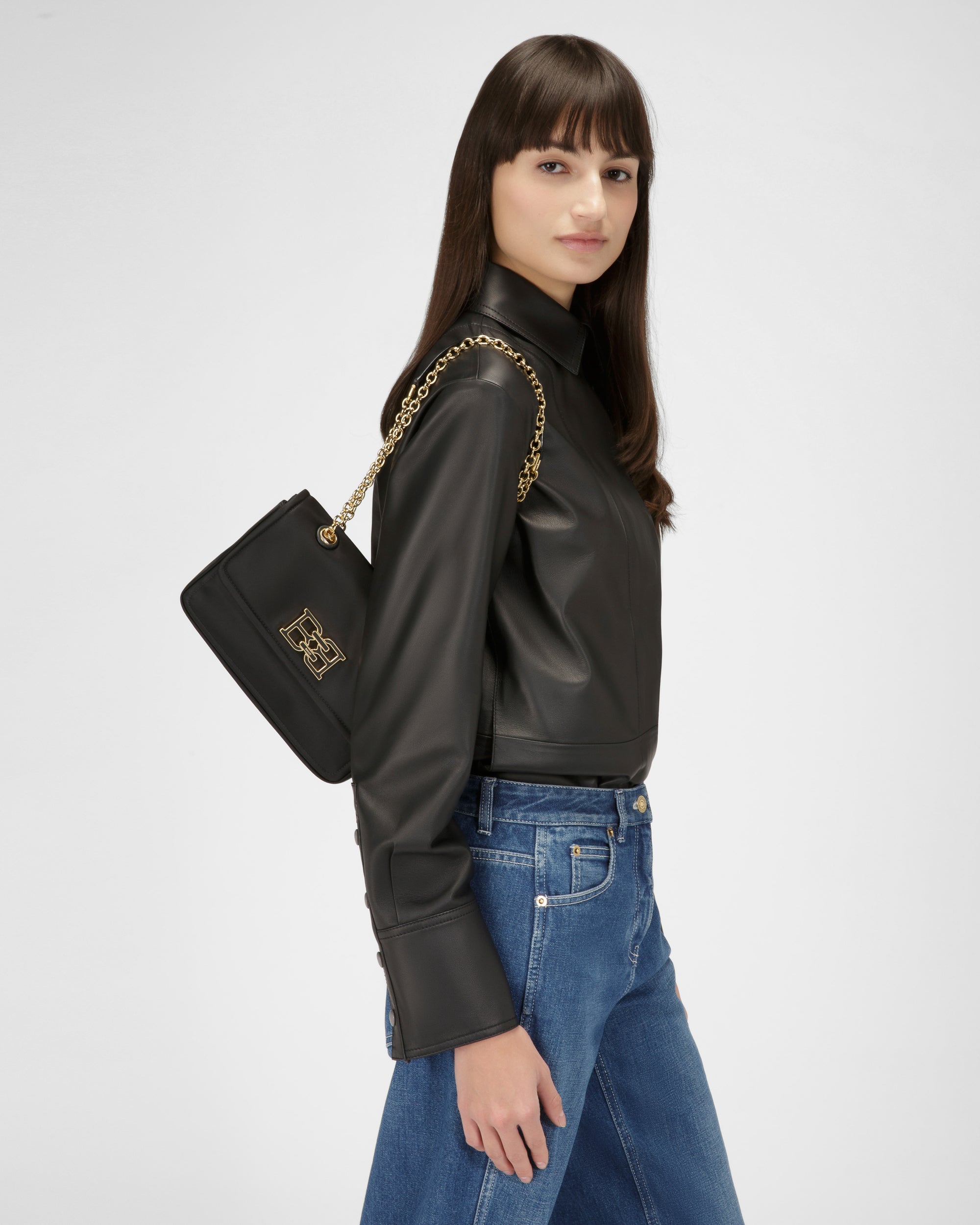 Ehrin Nylon Crossbody Bag In Black - Women's - Bally - 02