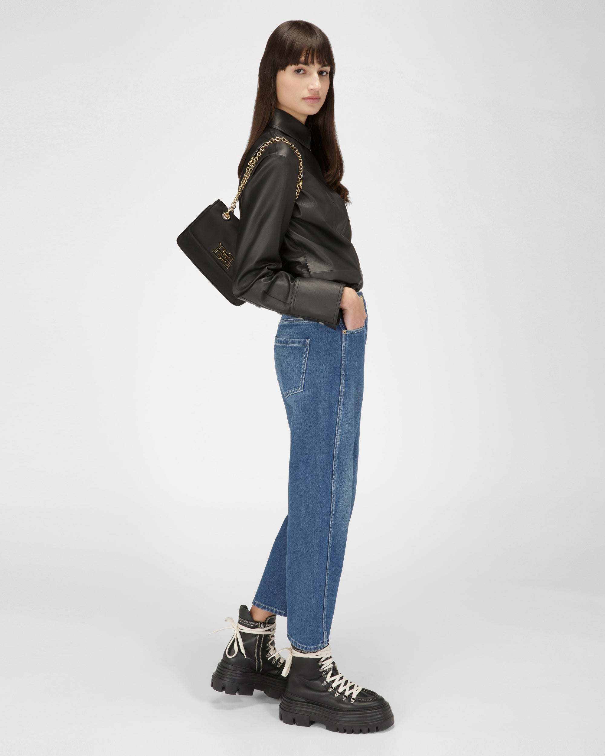Ehrin Nylon Crossbody Bag In Black - Women's - Bally - 08