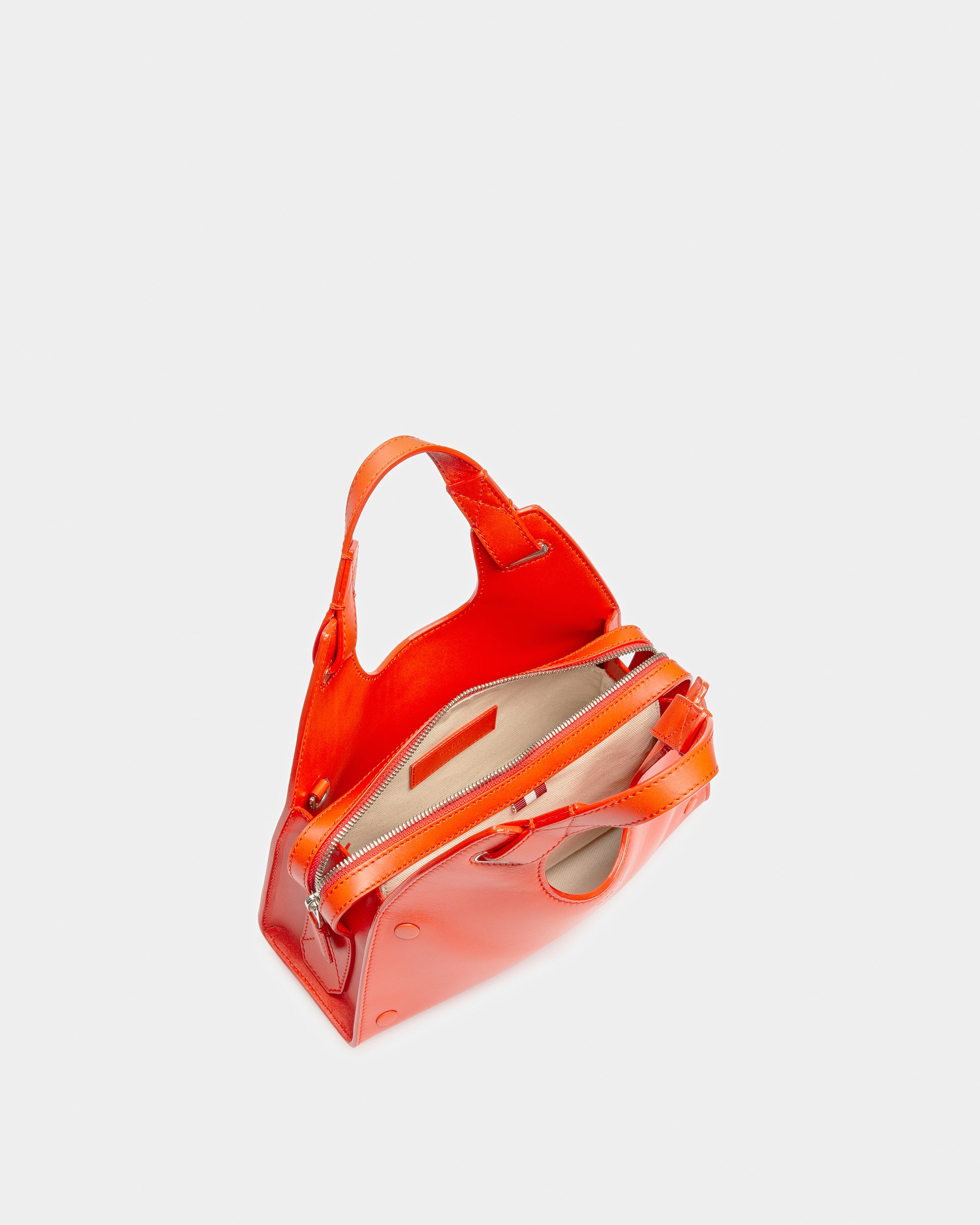 Ahres S Leather Crossbody Bag In Orange - Women's - Bally - 04