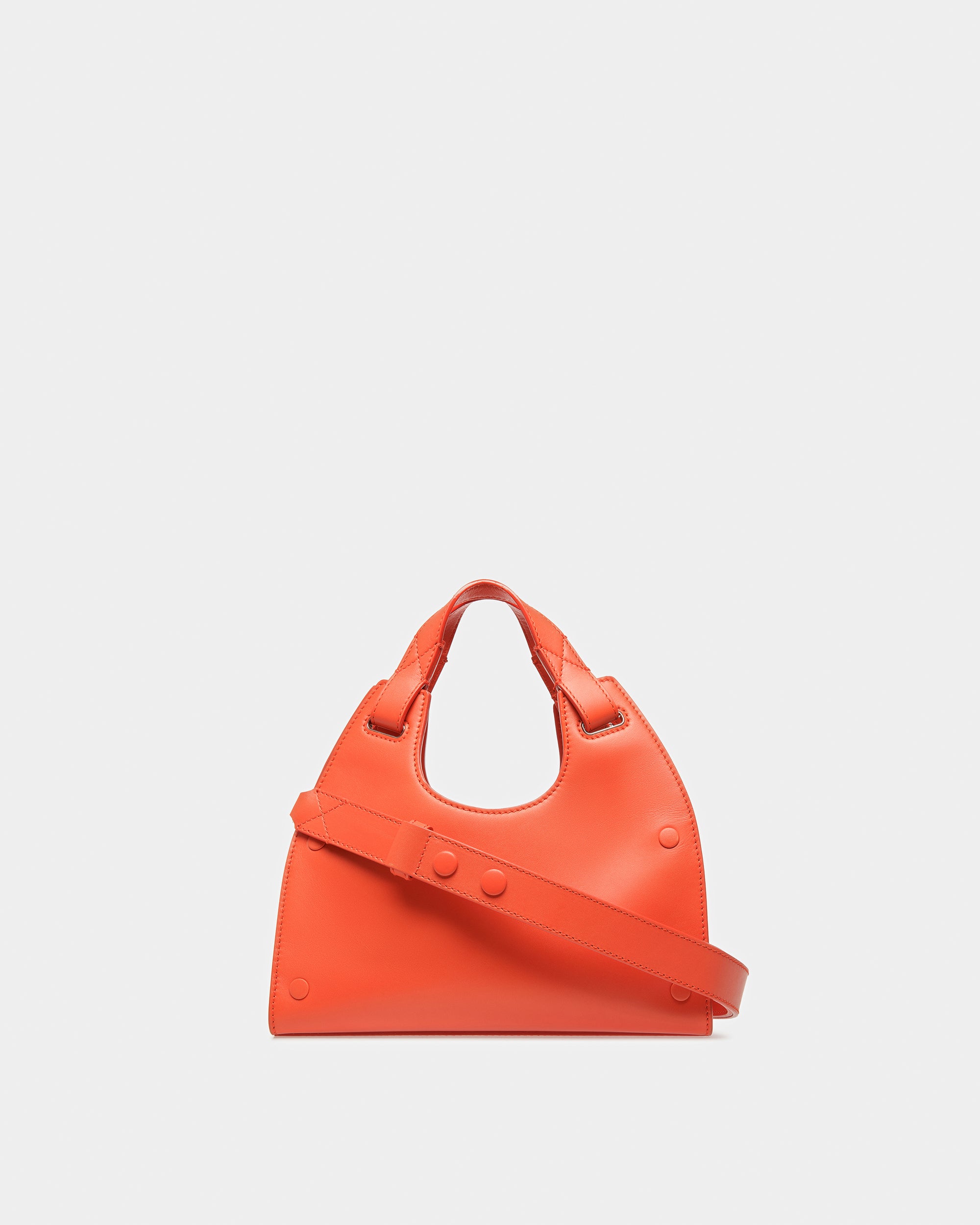 Ahres S Leather Crossbody Bag In Orange - Women's - Bally - 08