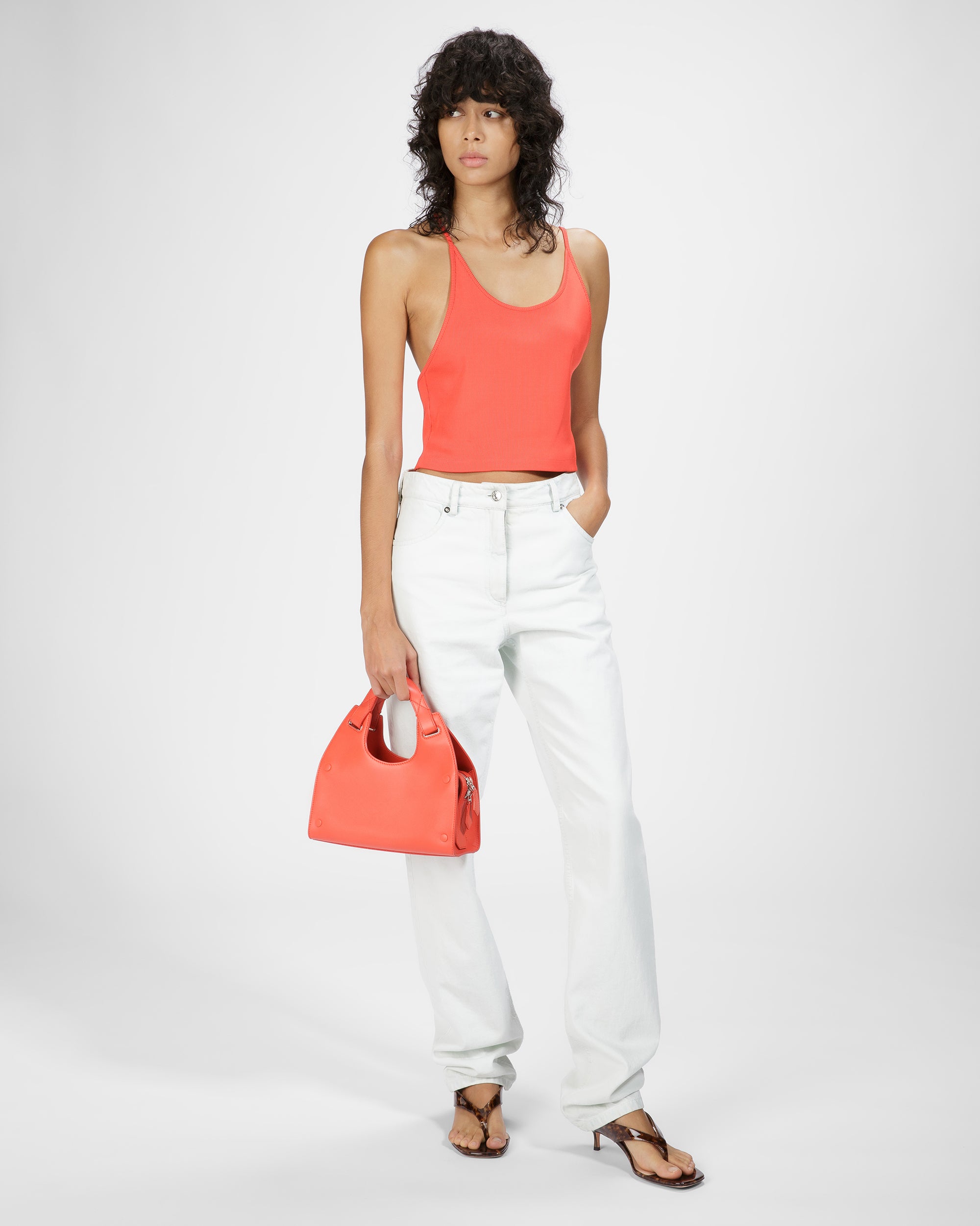 Ahres S Leather Crossbody Bag In Orange - Women's - Bally - 10