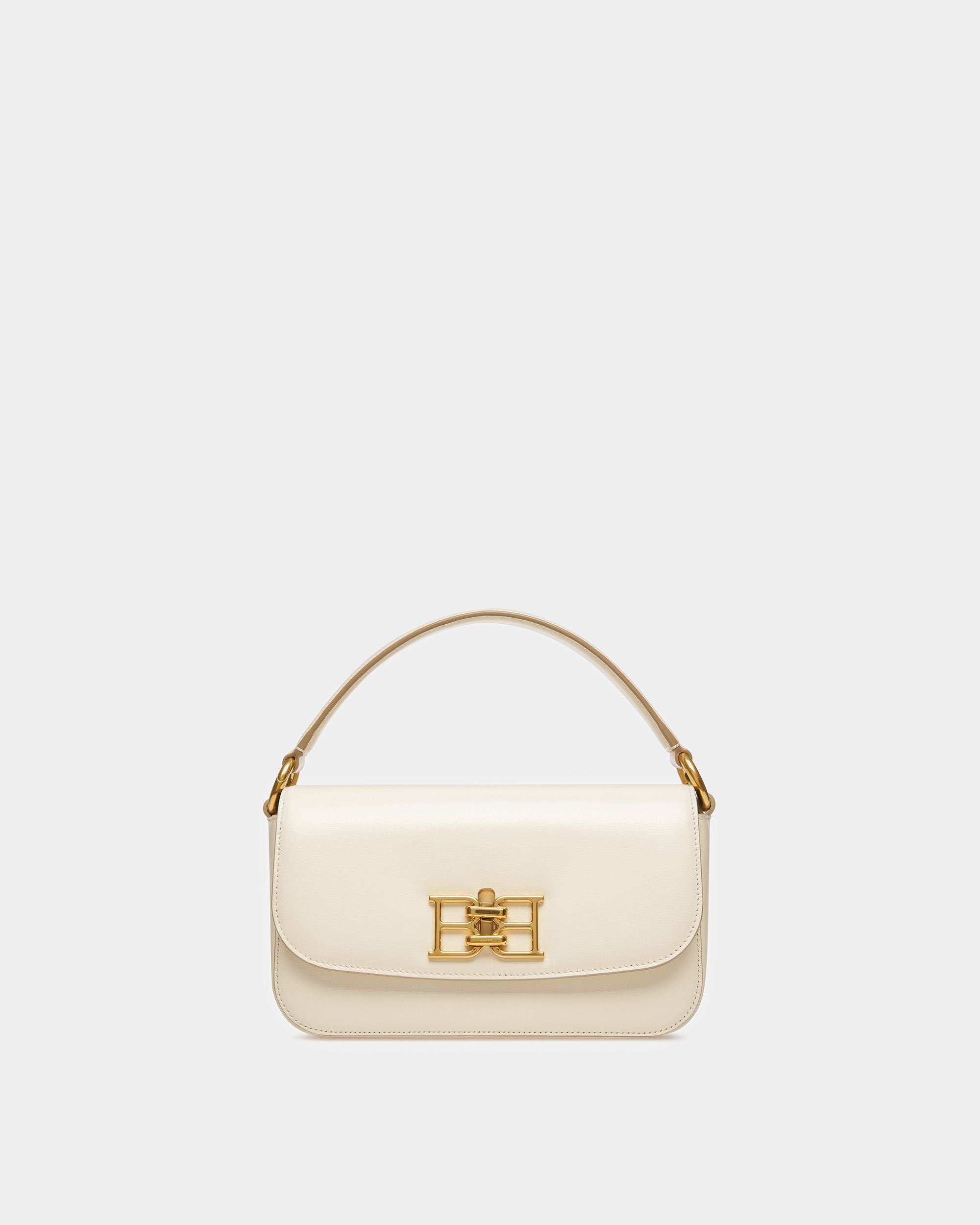 Brodye Leather Crossbody Bag In Bone - Women's - Bally - 01