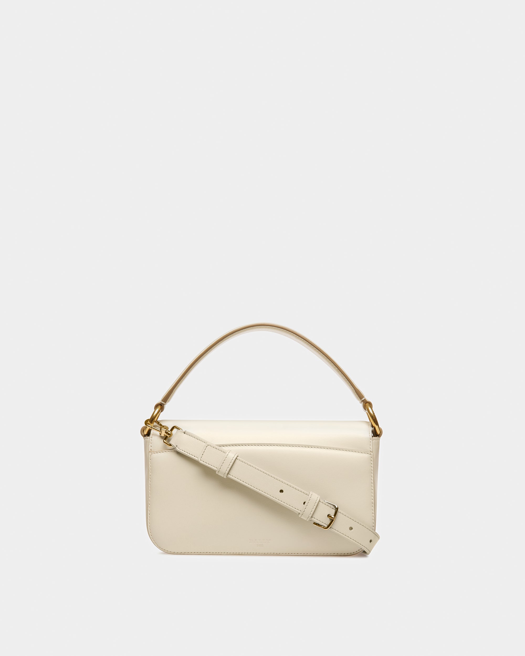 Brodye Leather Crossbody Bag In Bone - Women's - Bally - 03