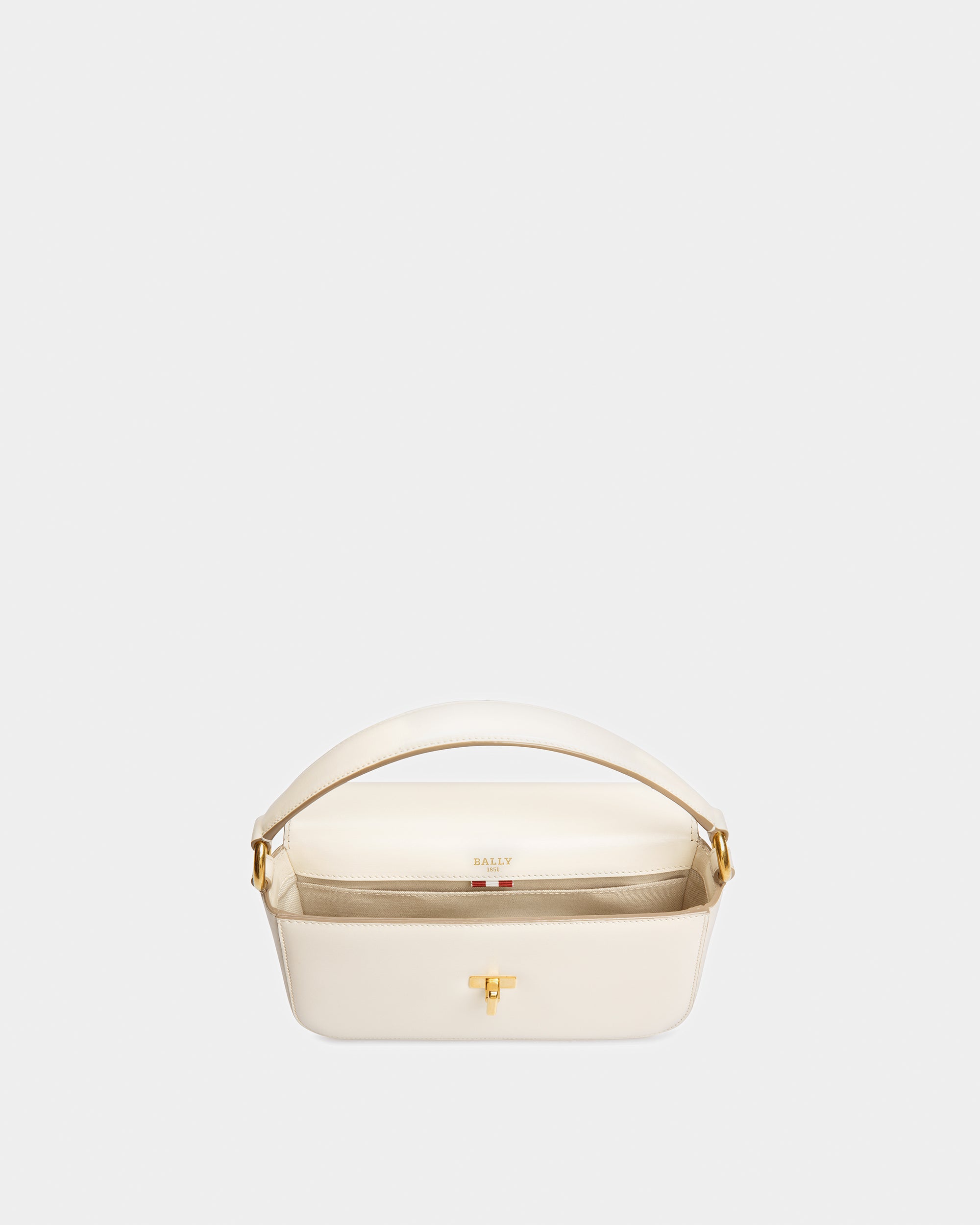 Brodye Leather Crossbody Bag In Bone - Women's - Bally - 04