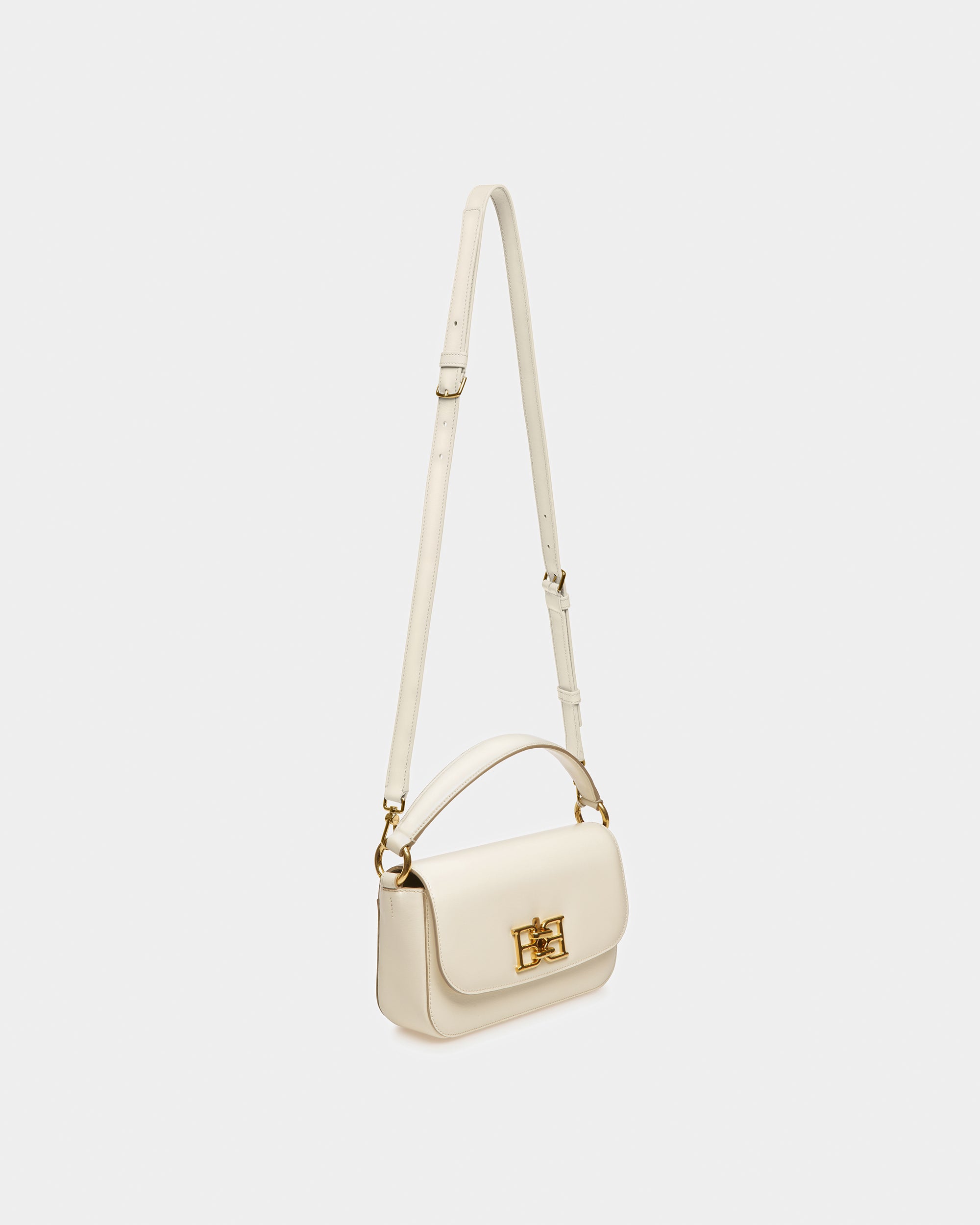 Brodye Leather Crossbody Bag In Bone - Women's - Bally - 08