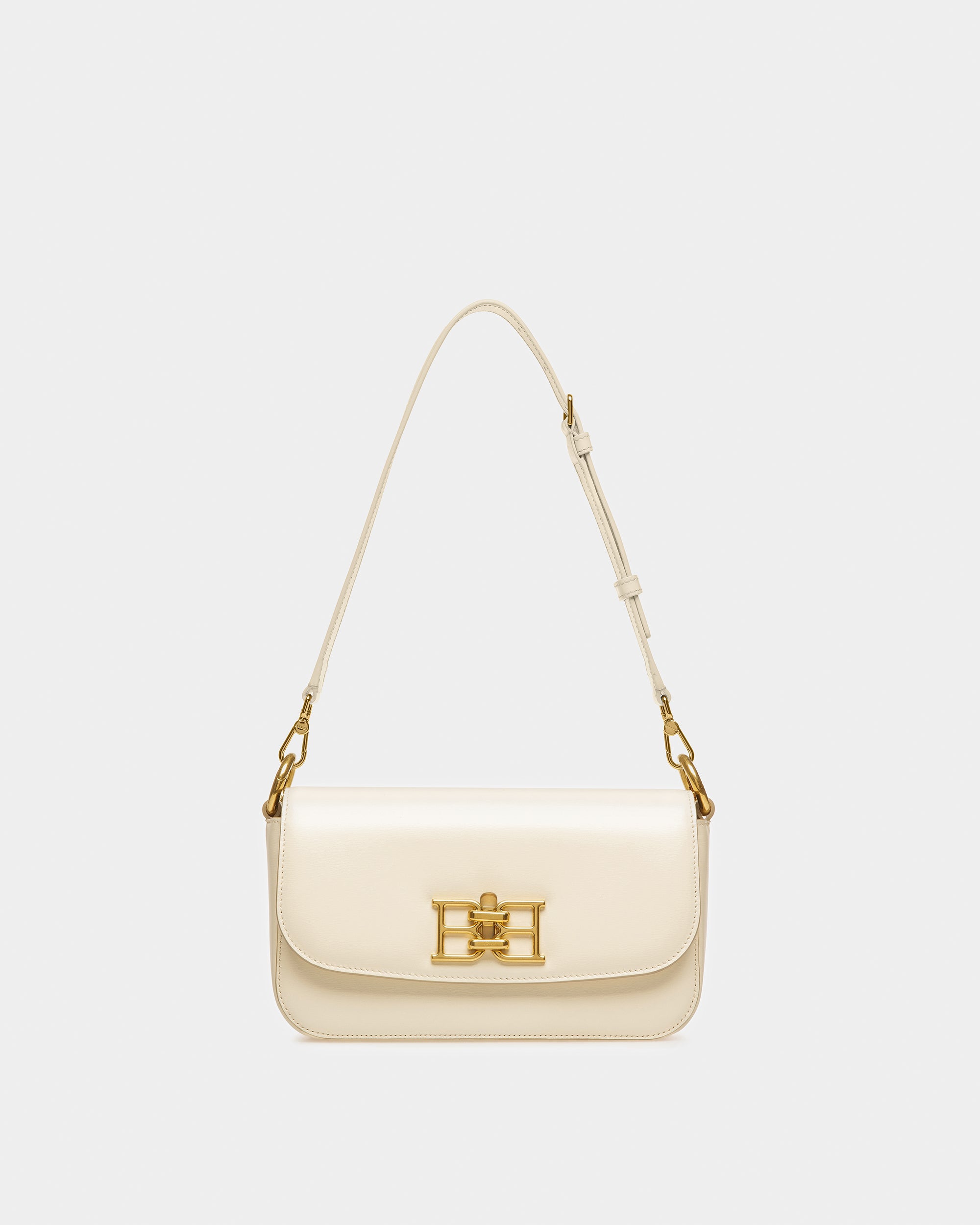 Brodye Leather Crossbody Bag In Bone - Women's - Bally - 09