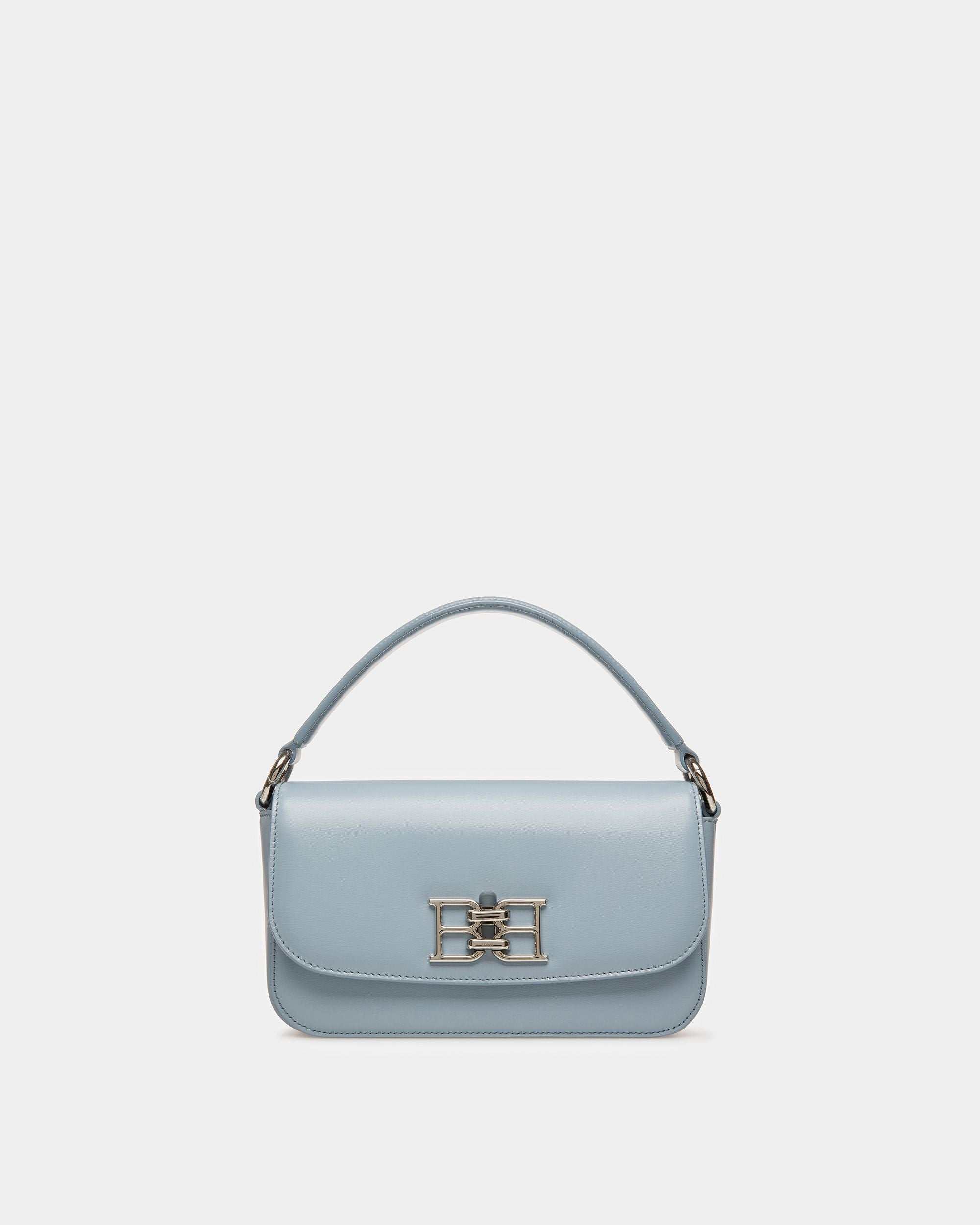 Brodye Leather Crossbody Bag In Light Blue - Women's - Bally - 01