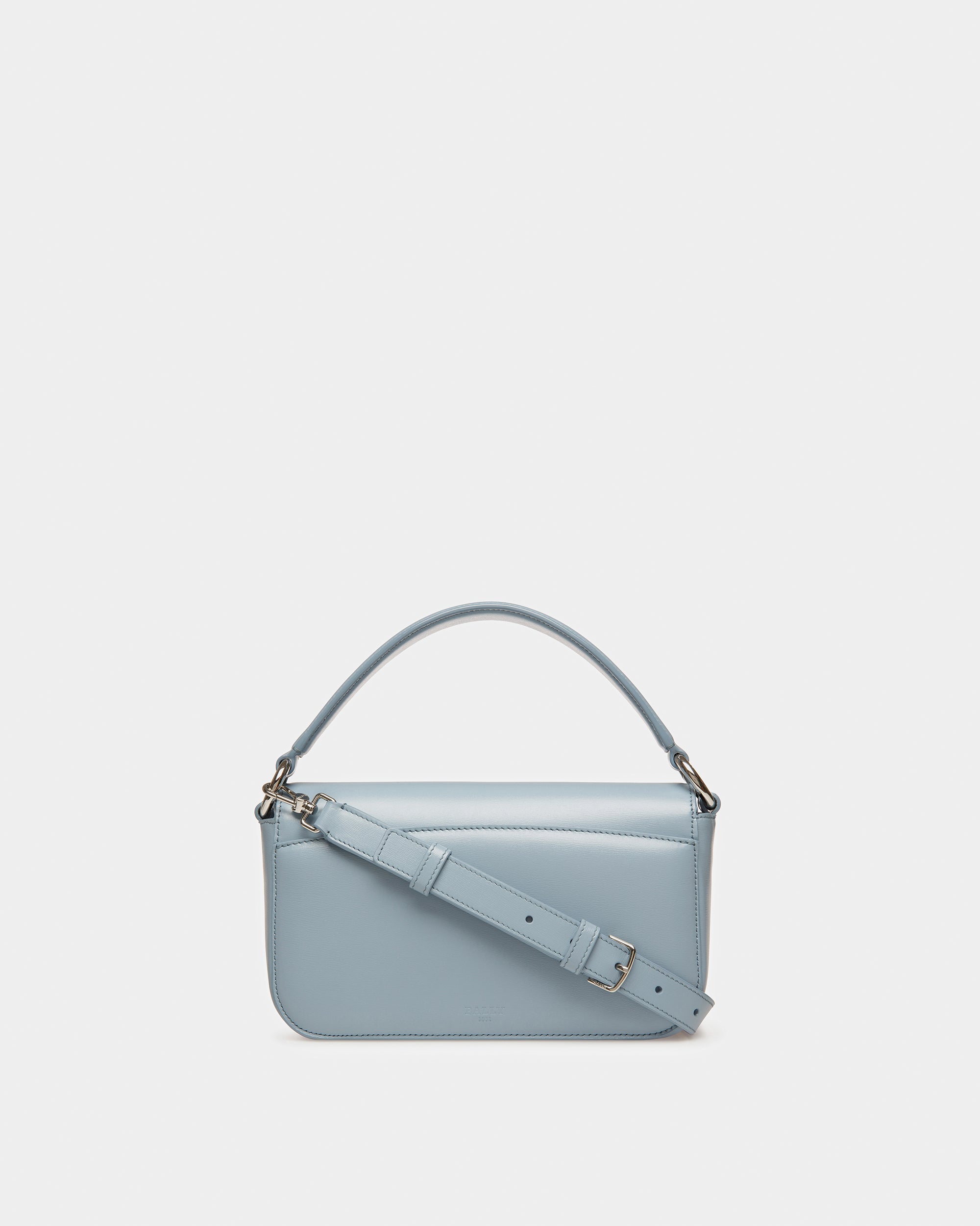 Brodye Leather Crossbody Bag In Light Blue - Women's - Bally - 02