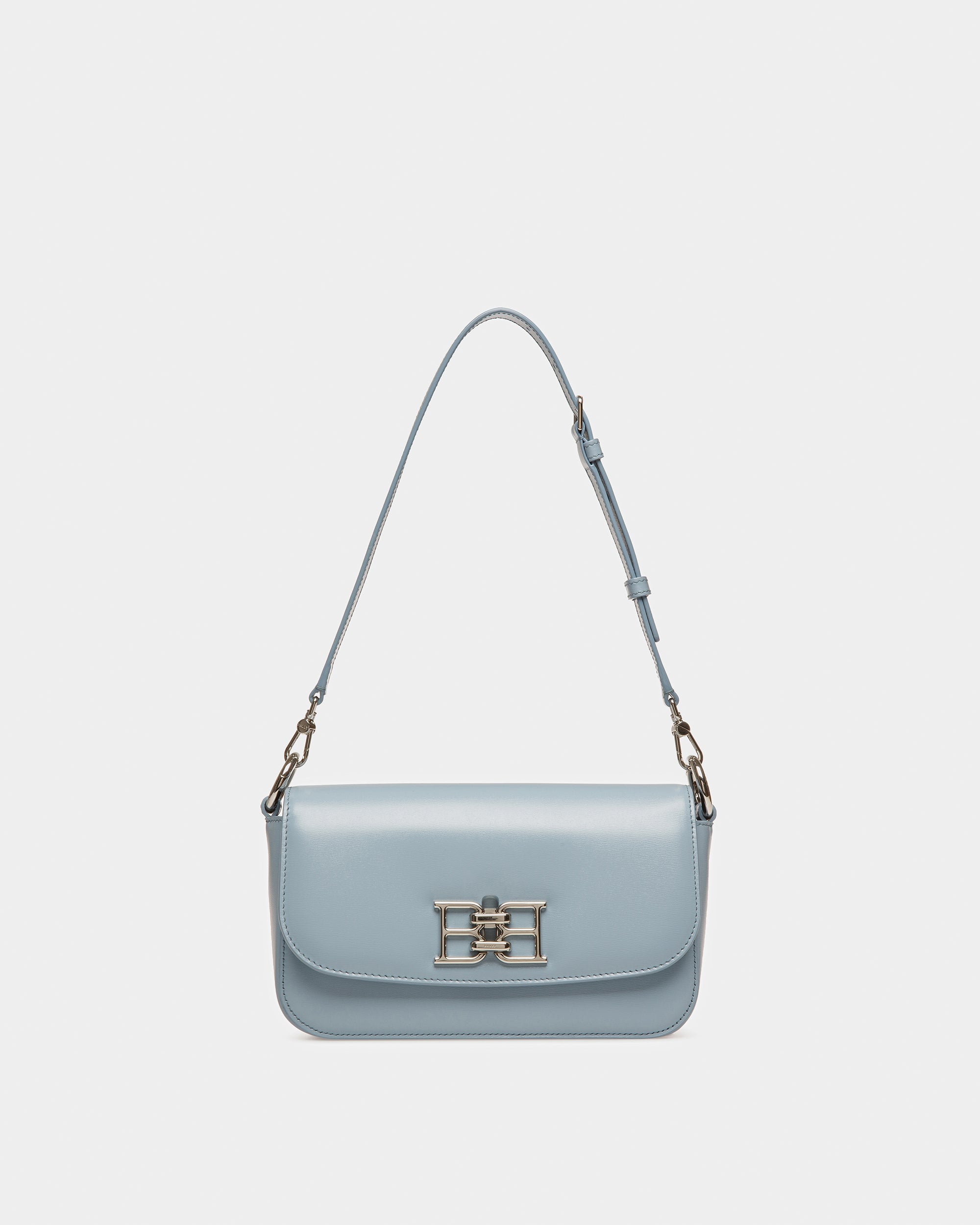 Brodye Leather Crossbody Bag In Light Blue - Women's - Bally - 06