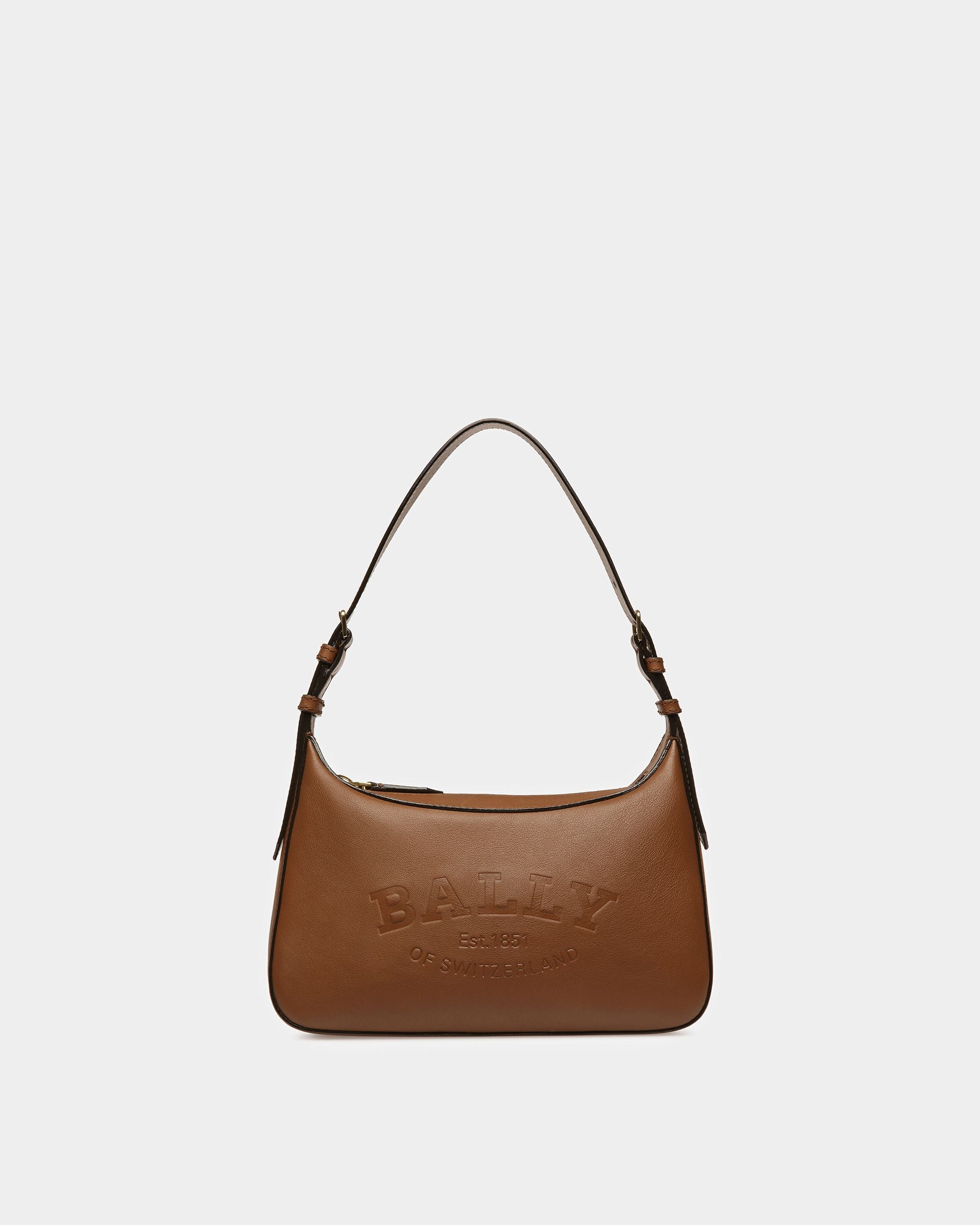 Coralye Leather Crossbody Bag In Brown - Women's - Bally - 01
