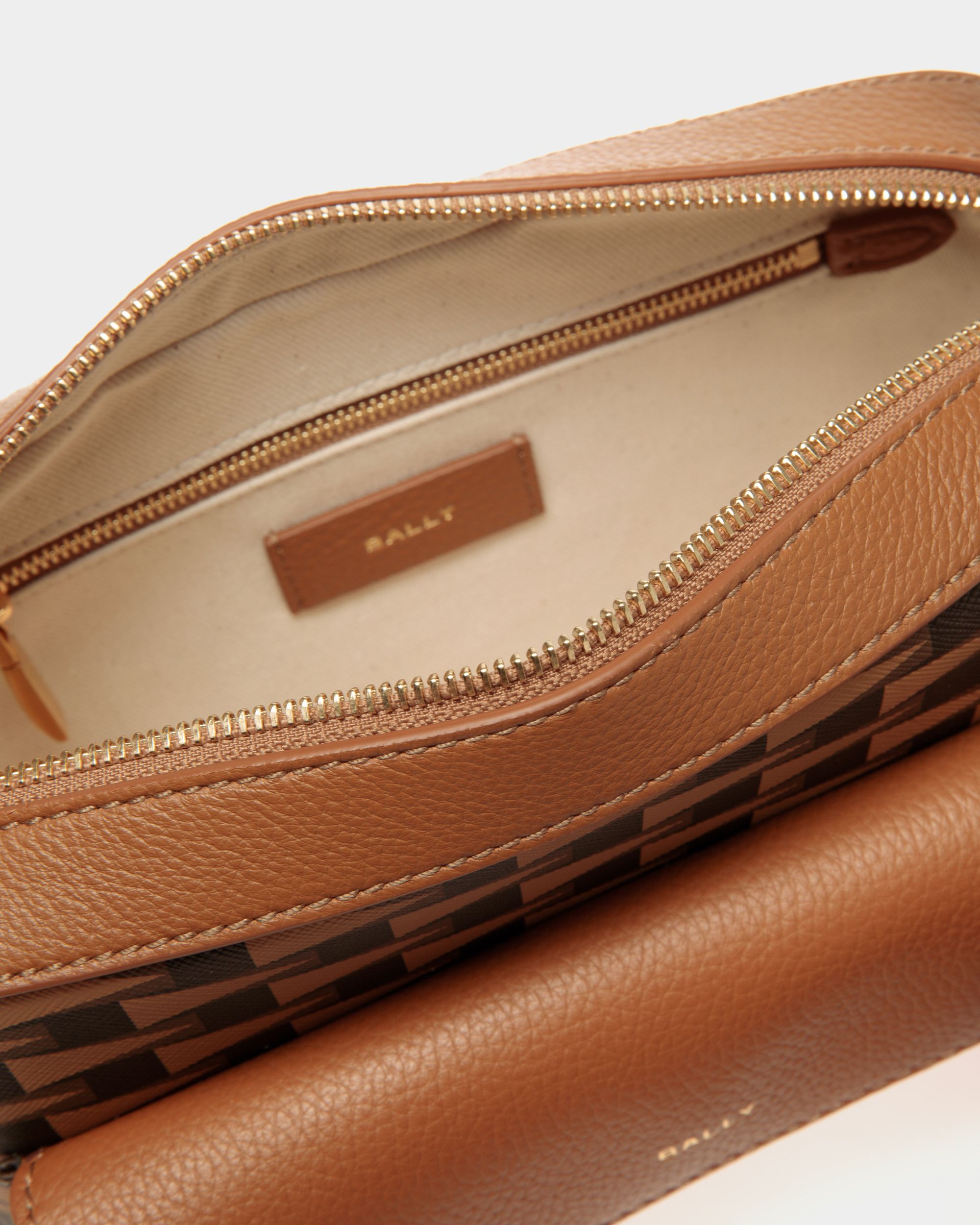 Pennant Crossbody Bag In Desert TPU - Women's - Bally - 04
