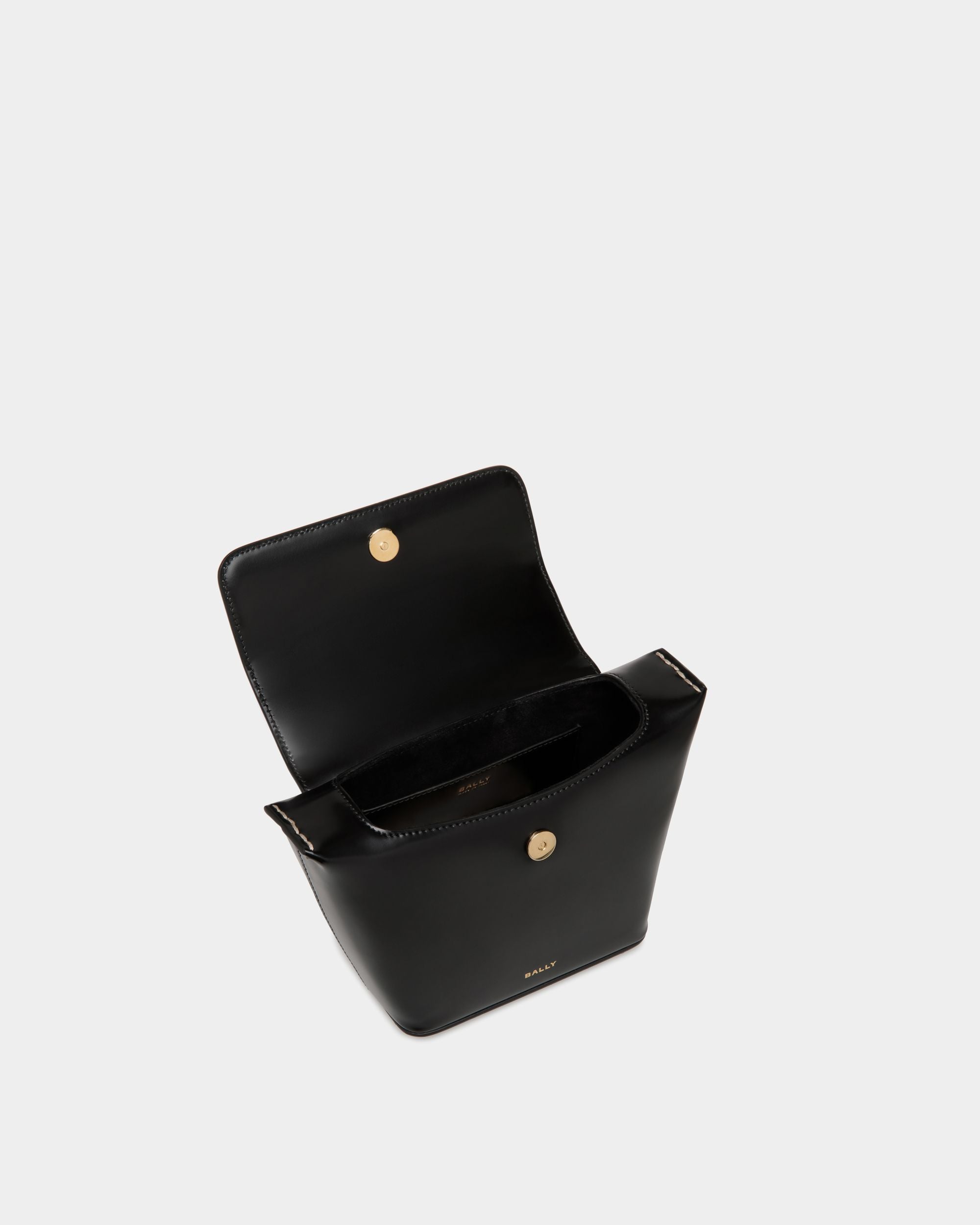 Belle Minibag In Black Brushed Leather - Women's - Bally - 05