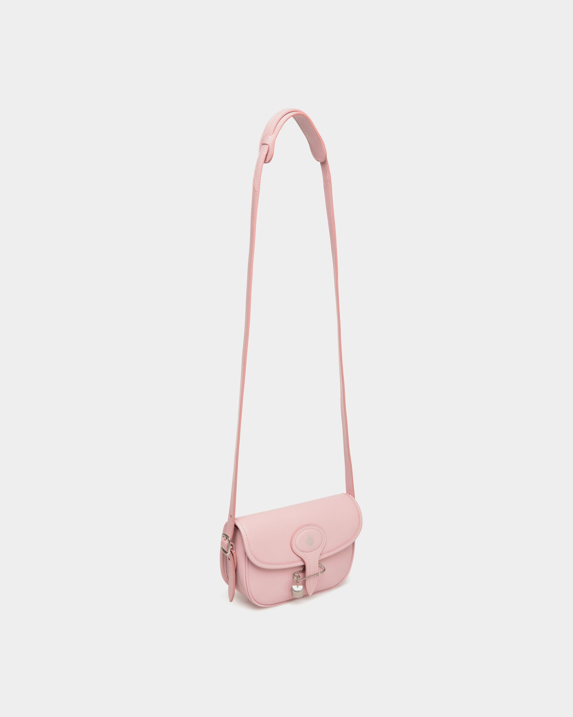 Beckett Minibag in Pink Leather With a Bally Pin - Women's - Bally - 07