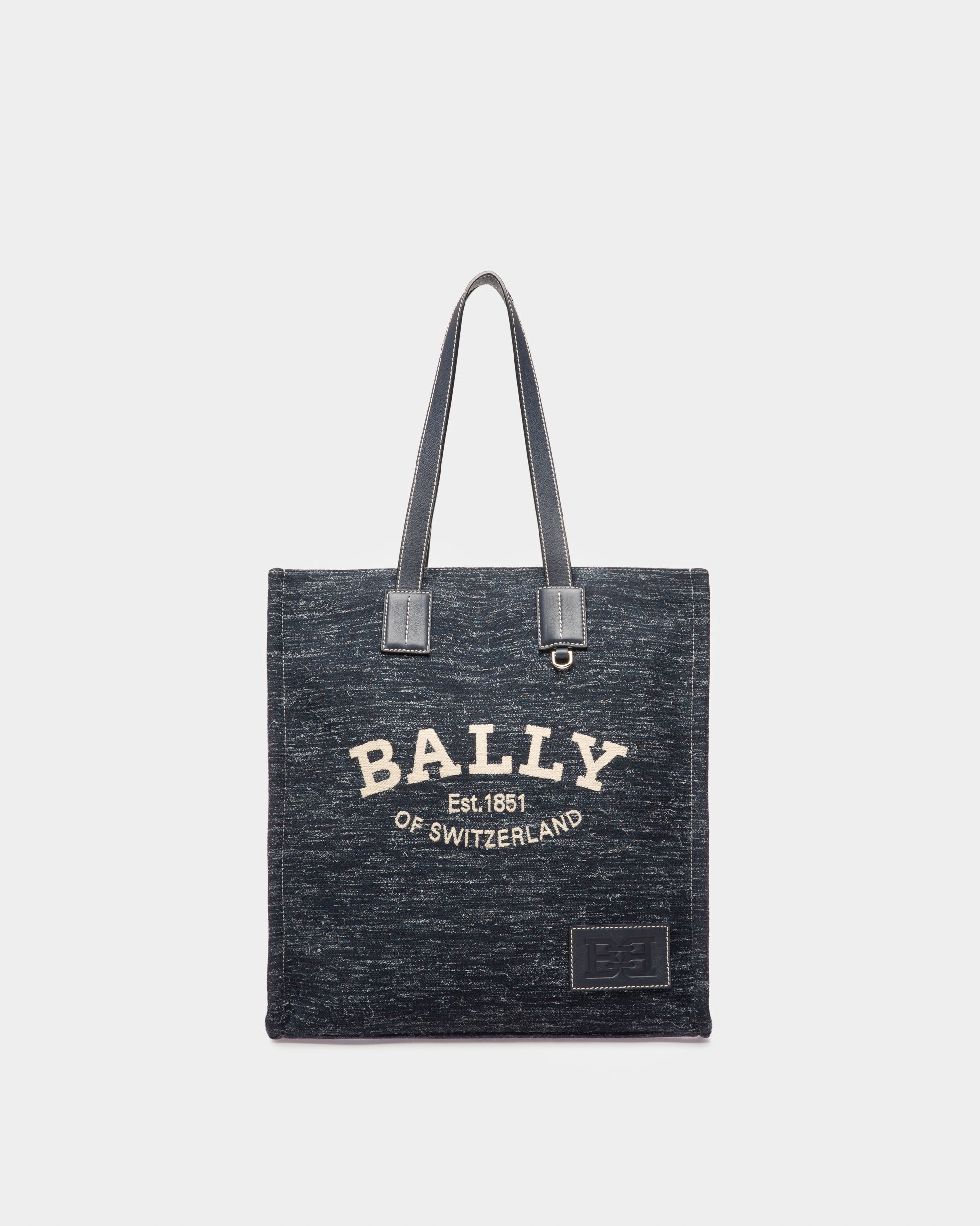 Crystalia Fabric Tote In Navy - Women's - Bally - 01