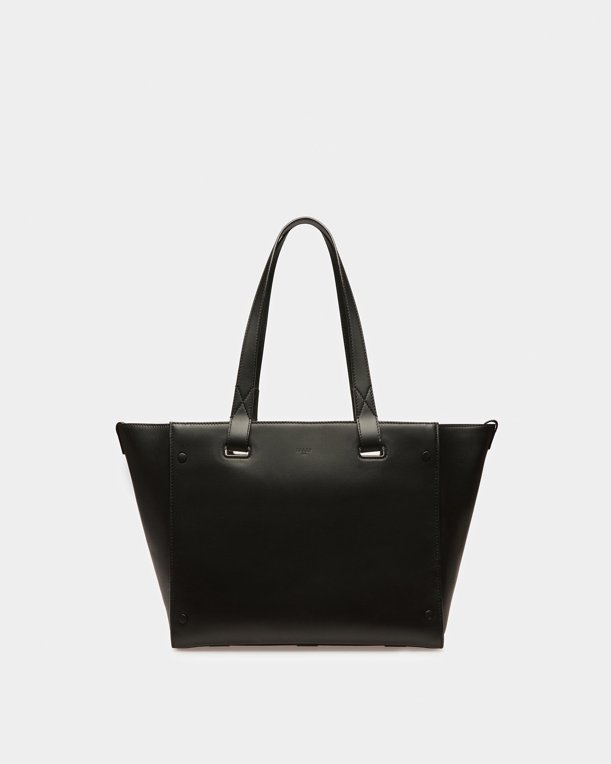 Arystea Leather Tote In Black - Women's - Bally - 01