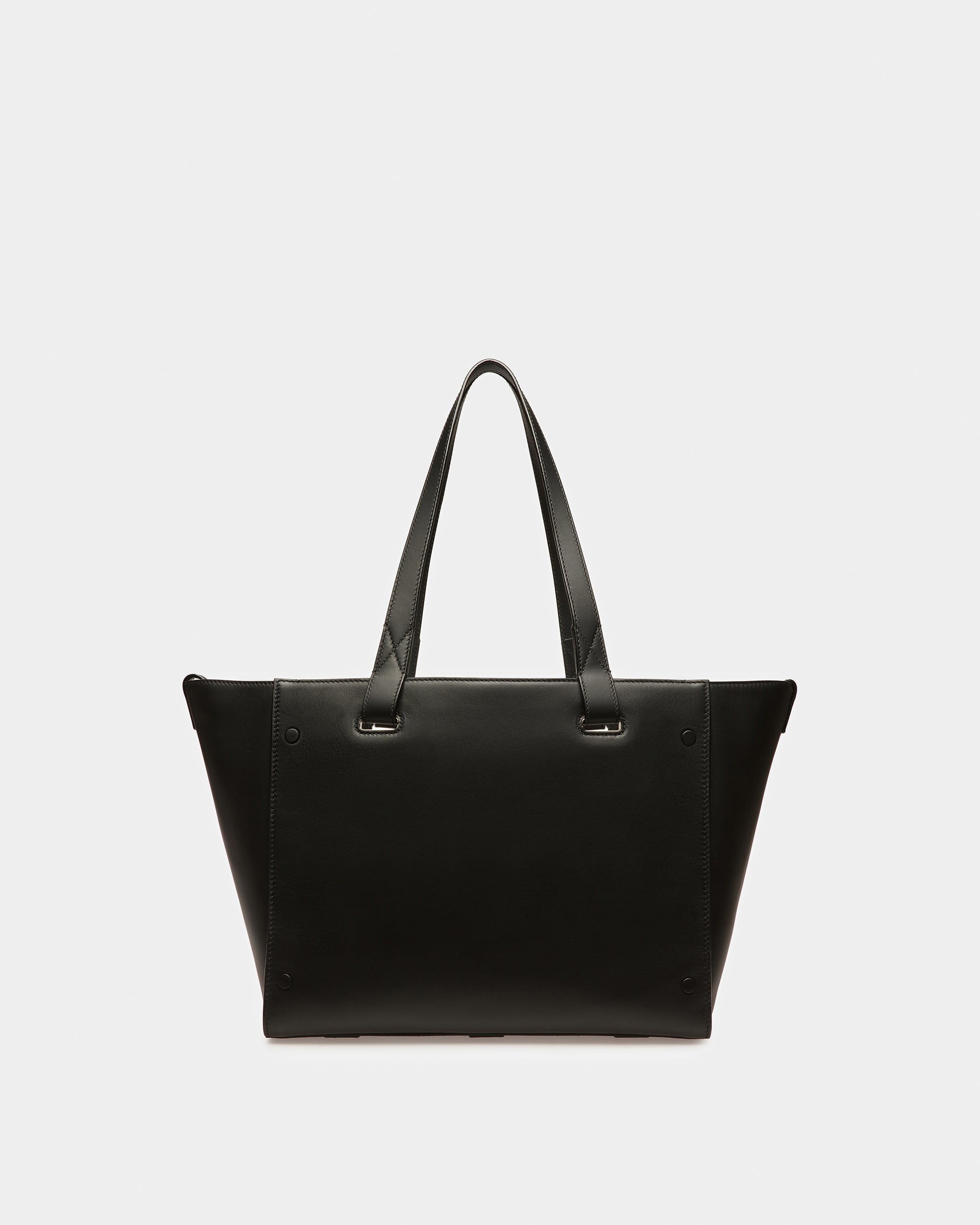 Arystea Leather Tote In Black - Women's - Bally - 03
