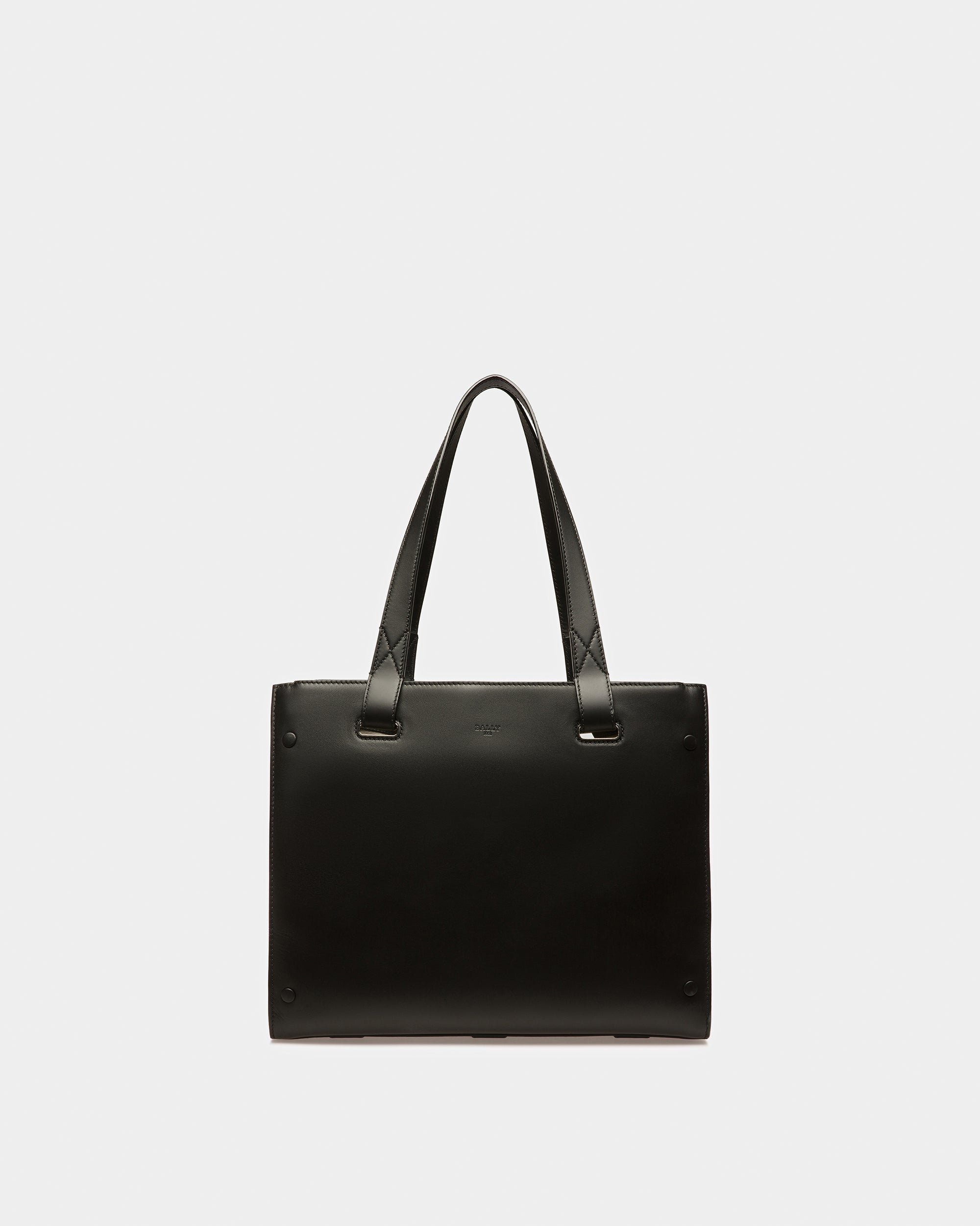 Arystea Leather Tote In Black - Women's - Bally - 07