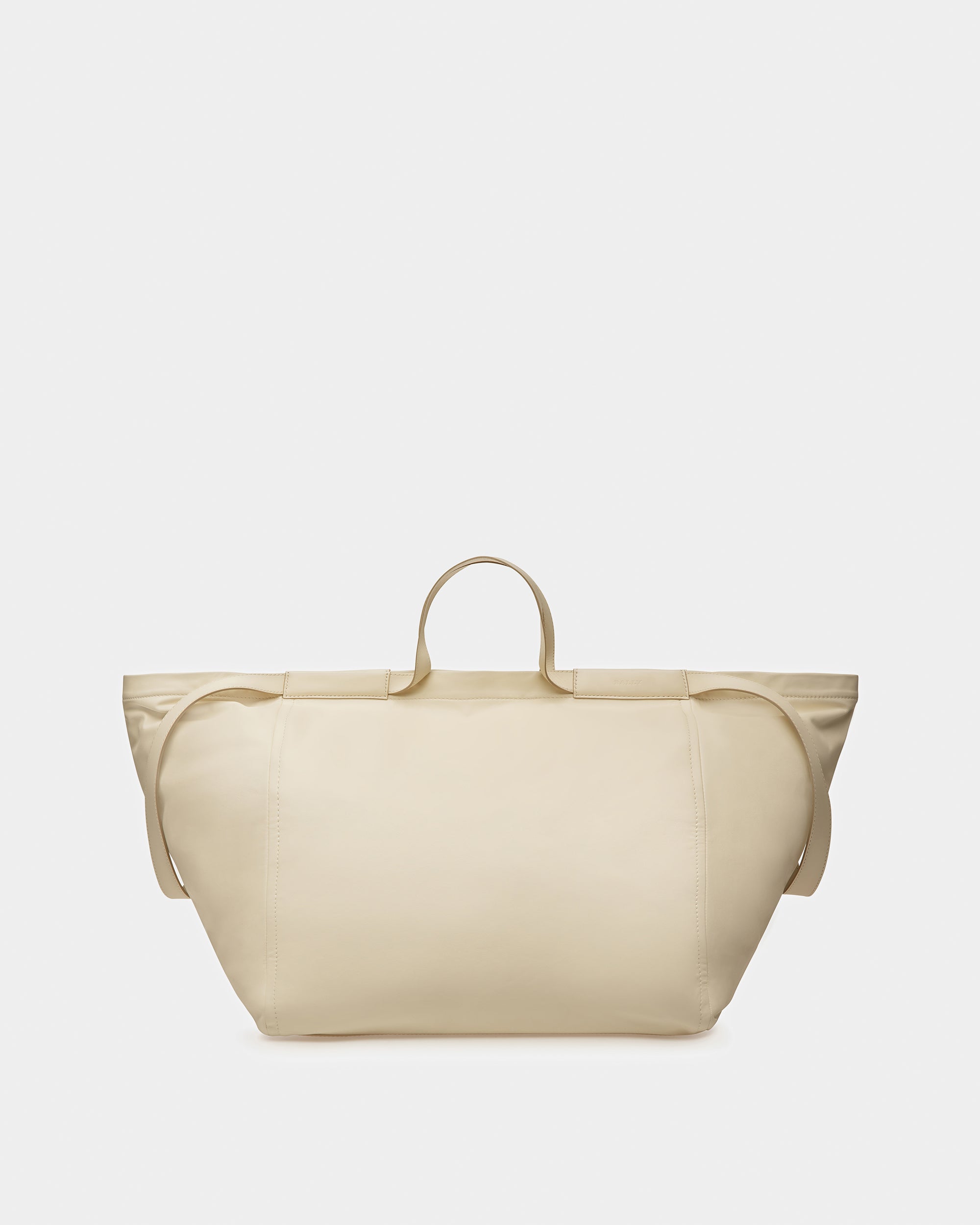Billboard Leather Tote In Beige - Women's - Bally - 01