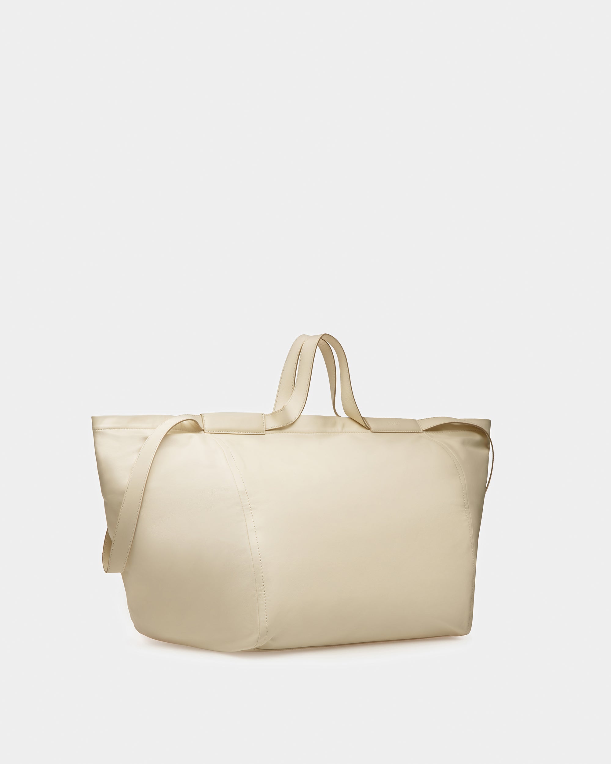 Billboard Leather Tote In Beige - Women's - Bally - 03