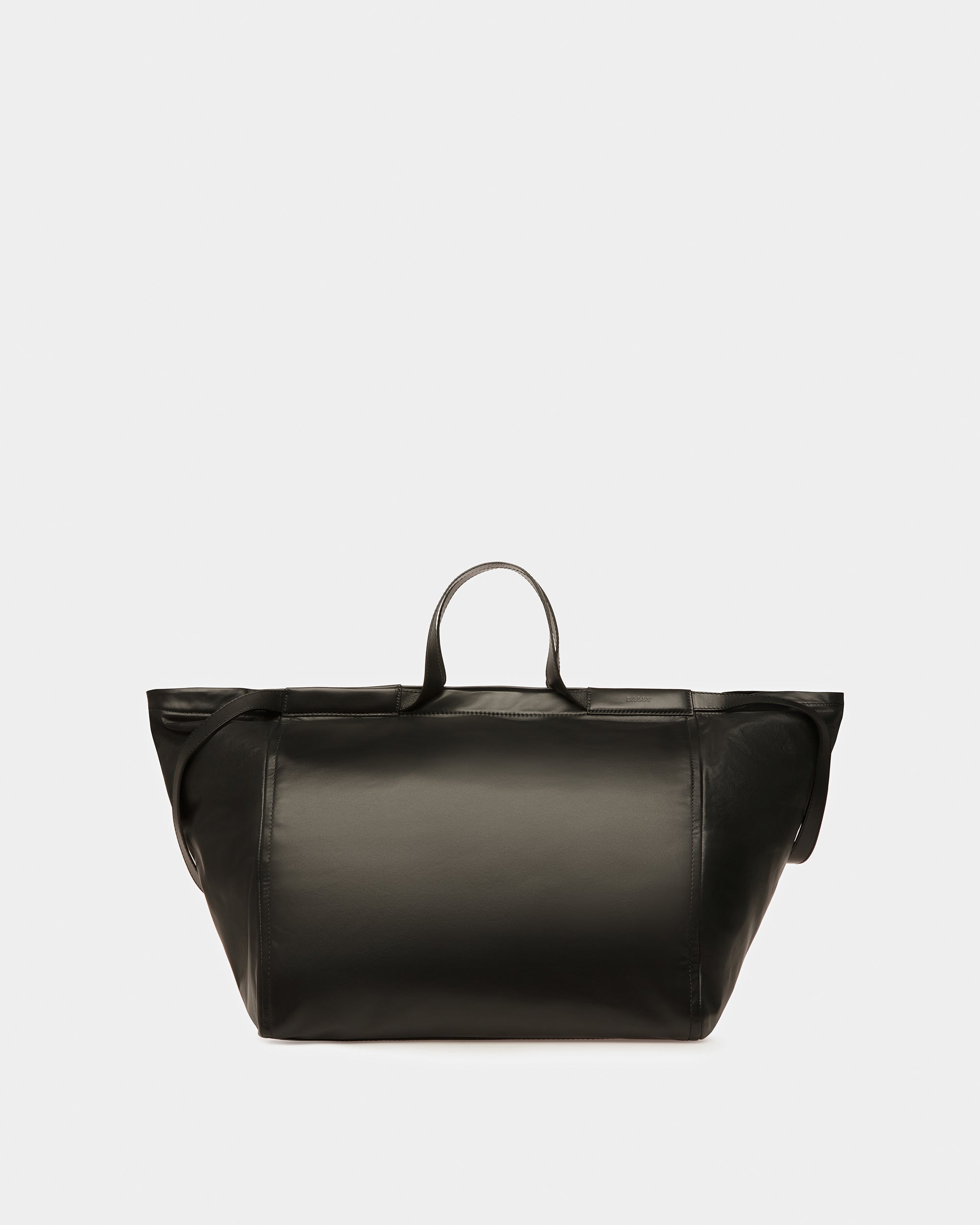 Billboard Leather Tote In Black - Women's - Bally - 01