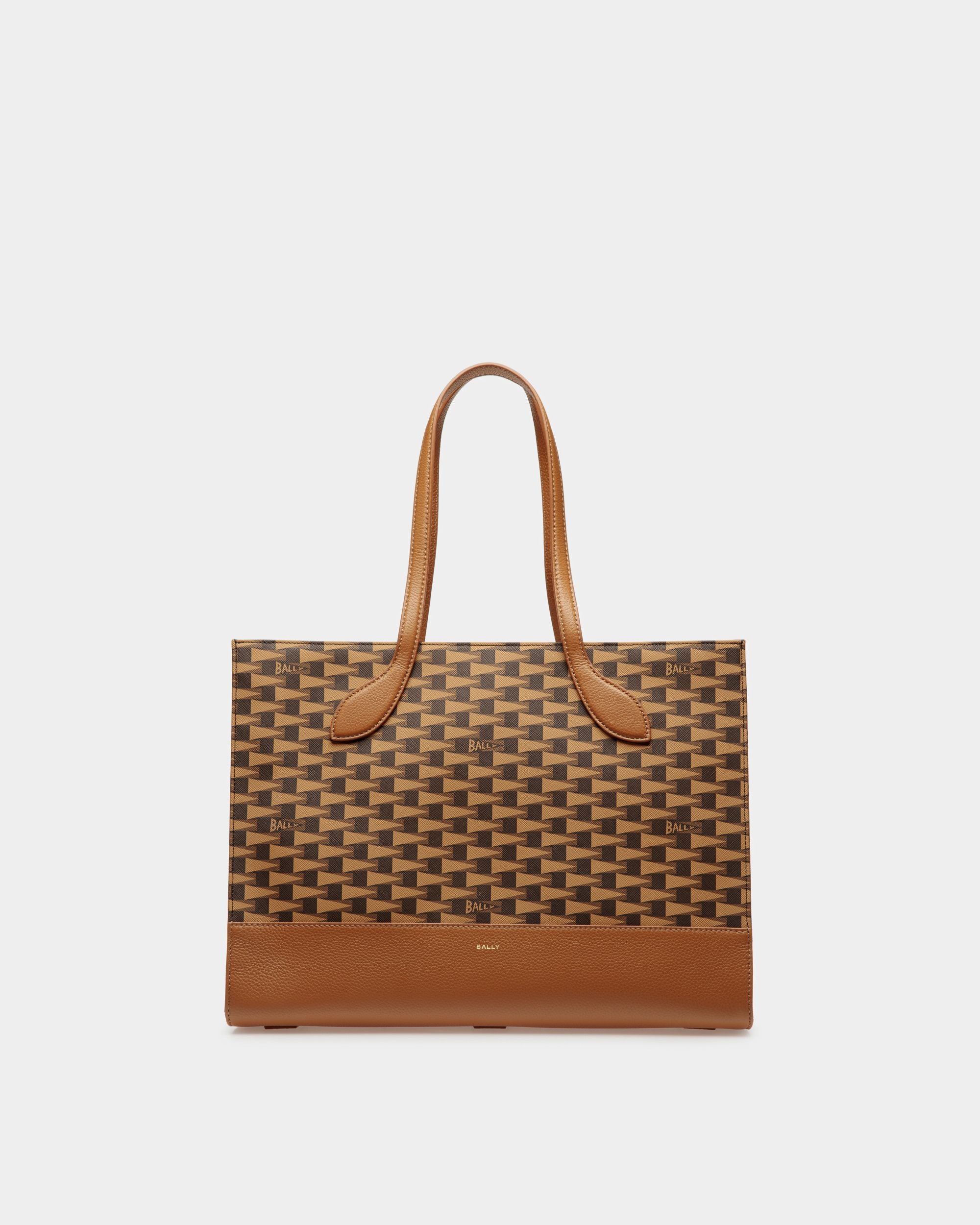 Pennant Tote Bag In Desert TPU - Women's - Bally - 01