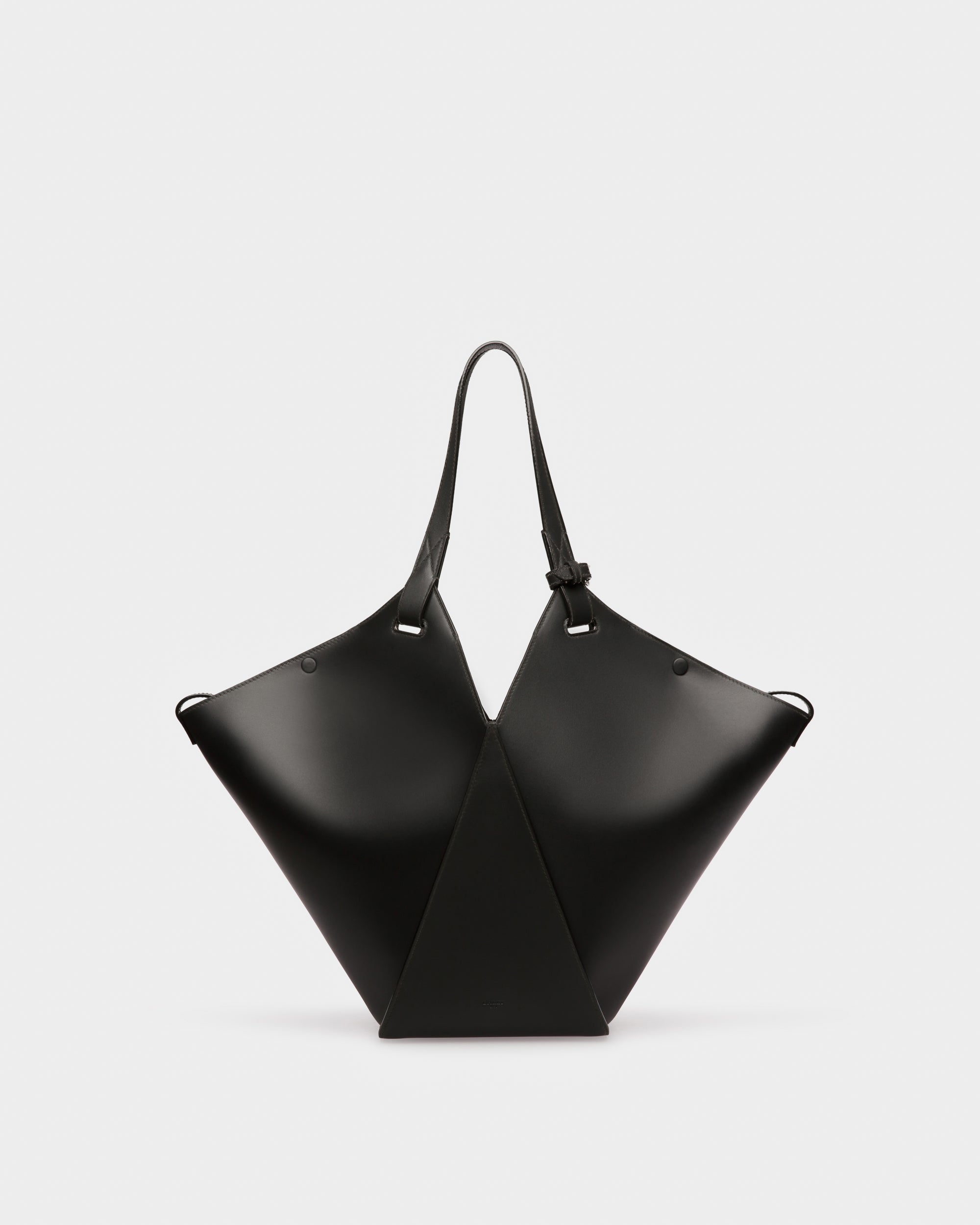 Ahria Leather Tote In Black - Women's - Bally - 01
